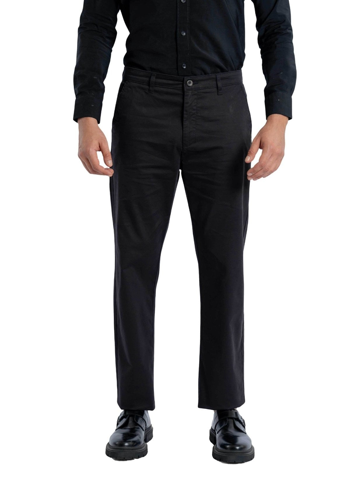 Ease Relaxed Fit Jet Black Trouser.