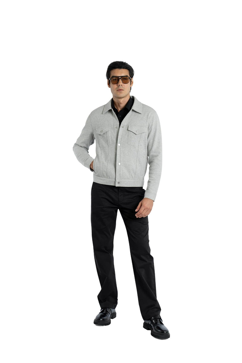 Ease Relaxed Fit Jet Black Trouser.-zoom-