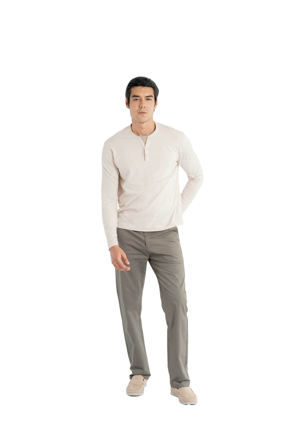 Ease Relaxed Fit Smoke Grey Trouser.-5