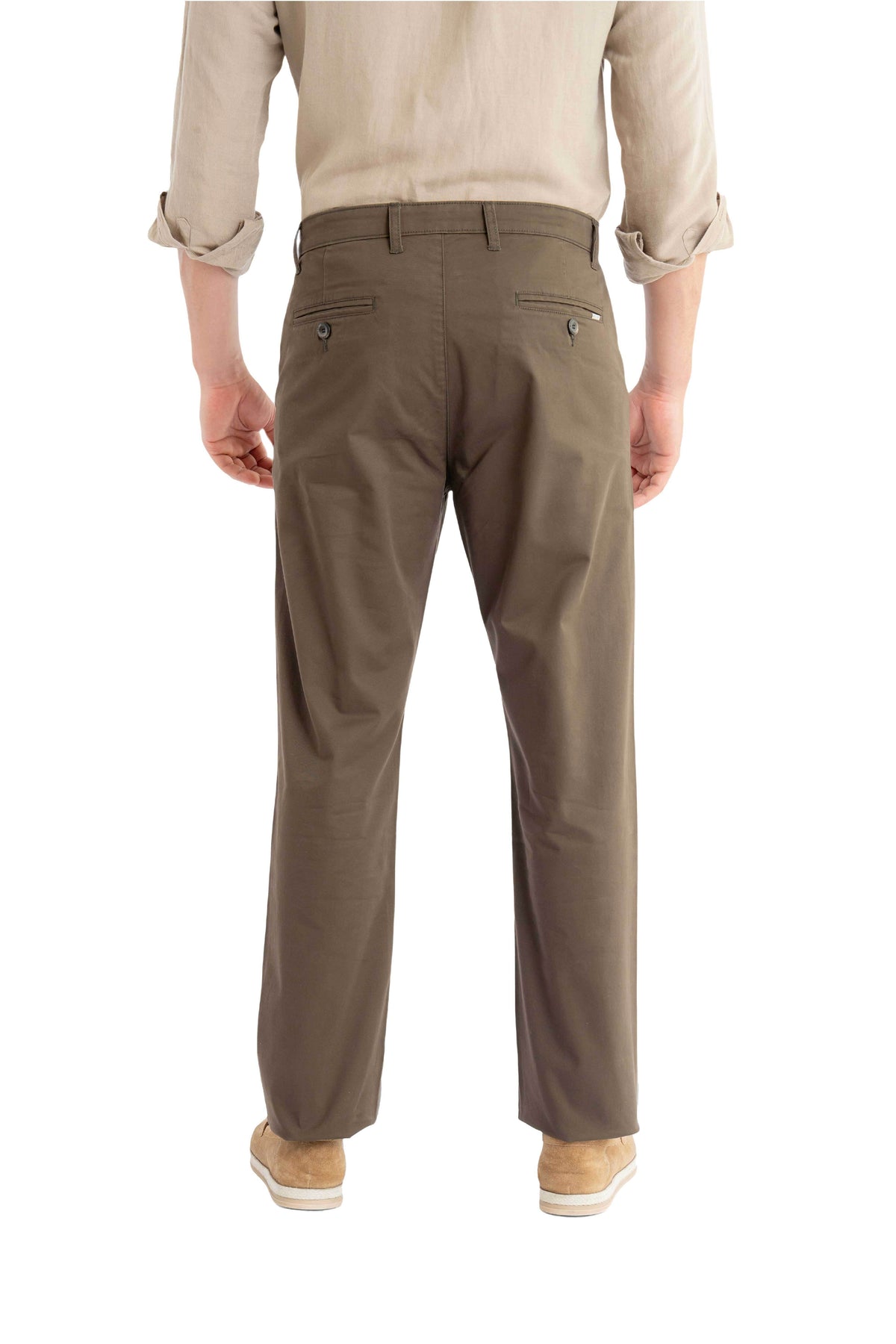 Ease Relaxed Fit Teak Wood Trouser.-zoom-3