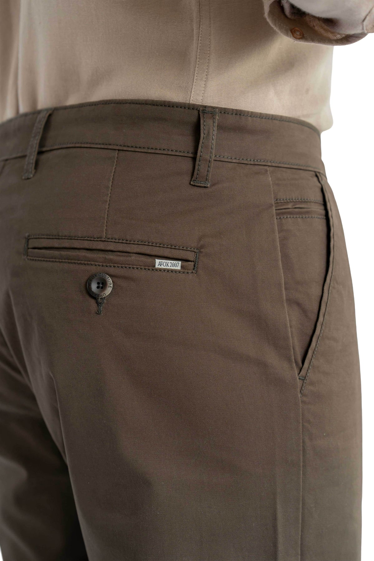 Ease Relaxed Fit Teak Wood Trouser.-2