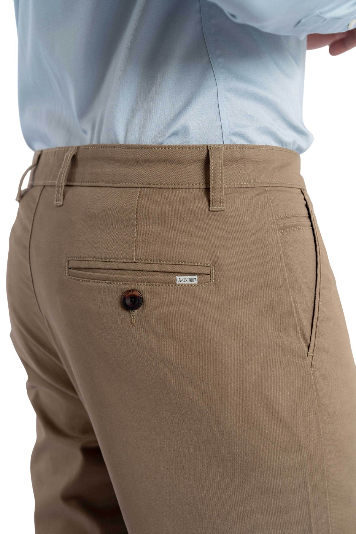 Ease Relaxed Fit Umber Brown Trouser.-zoom-2