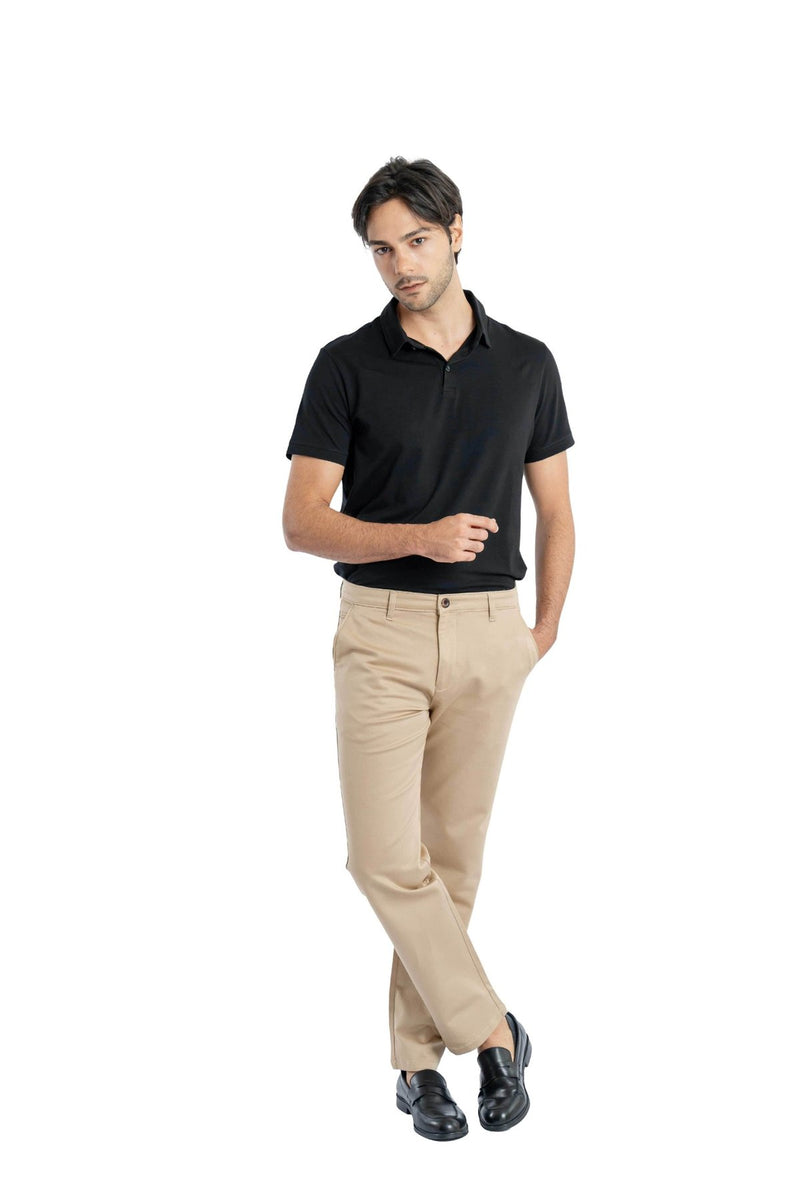 Edge Relaxed Fit Classic Beige Trouser.-zoom-