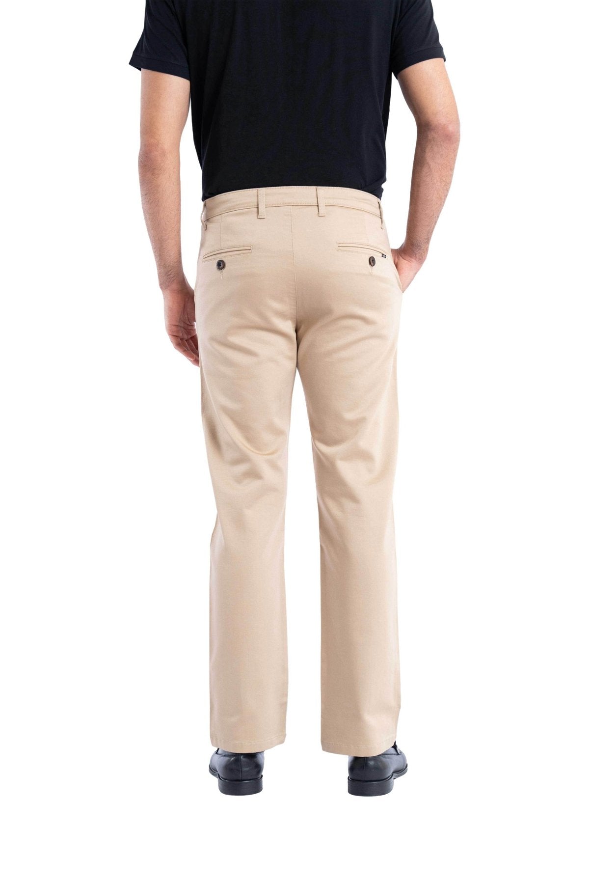 Edge Relaxed Fit Classic Beige Trouser.-3