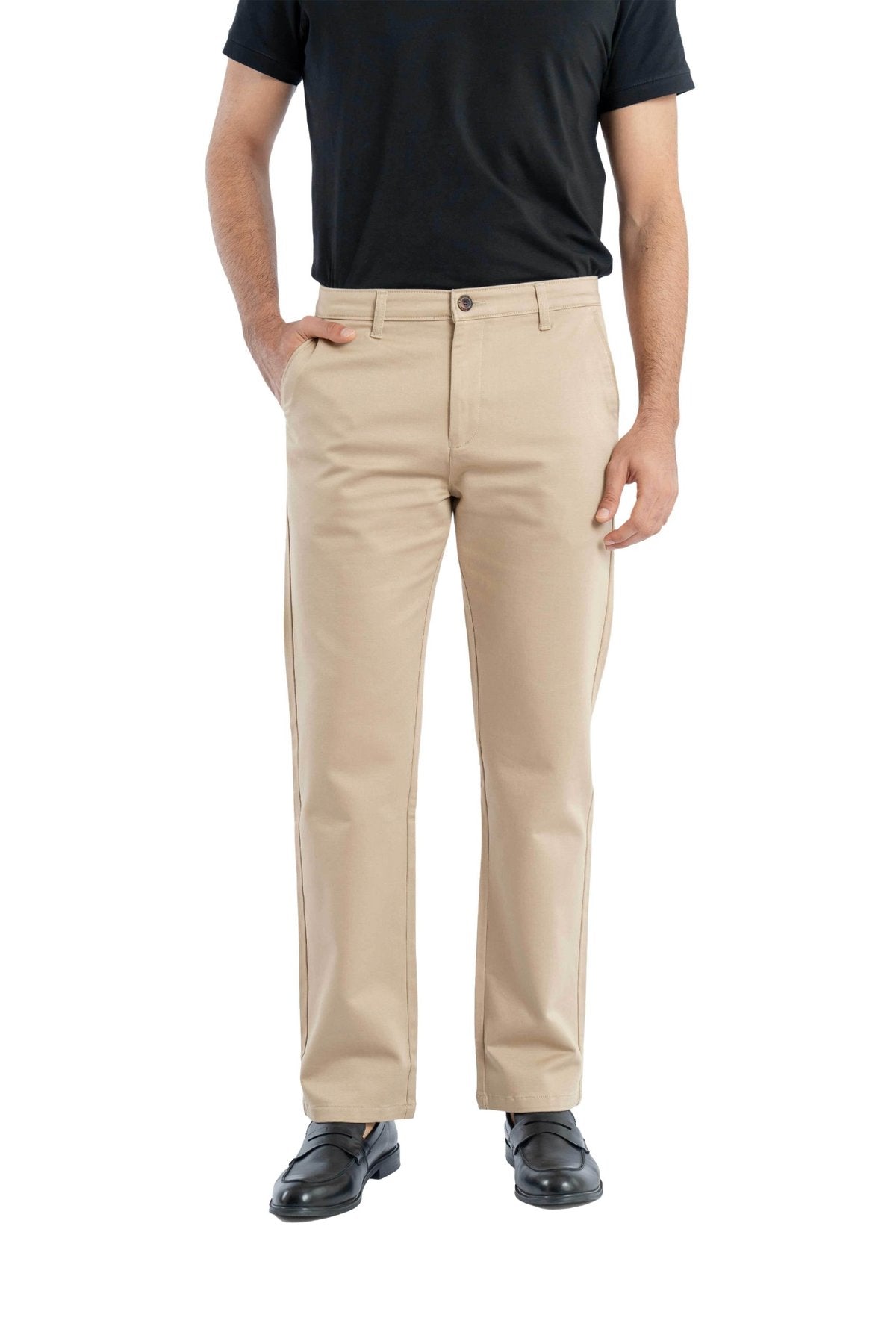 Edge Relaxed Fit Classic Beige Trouser.