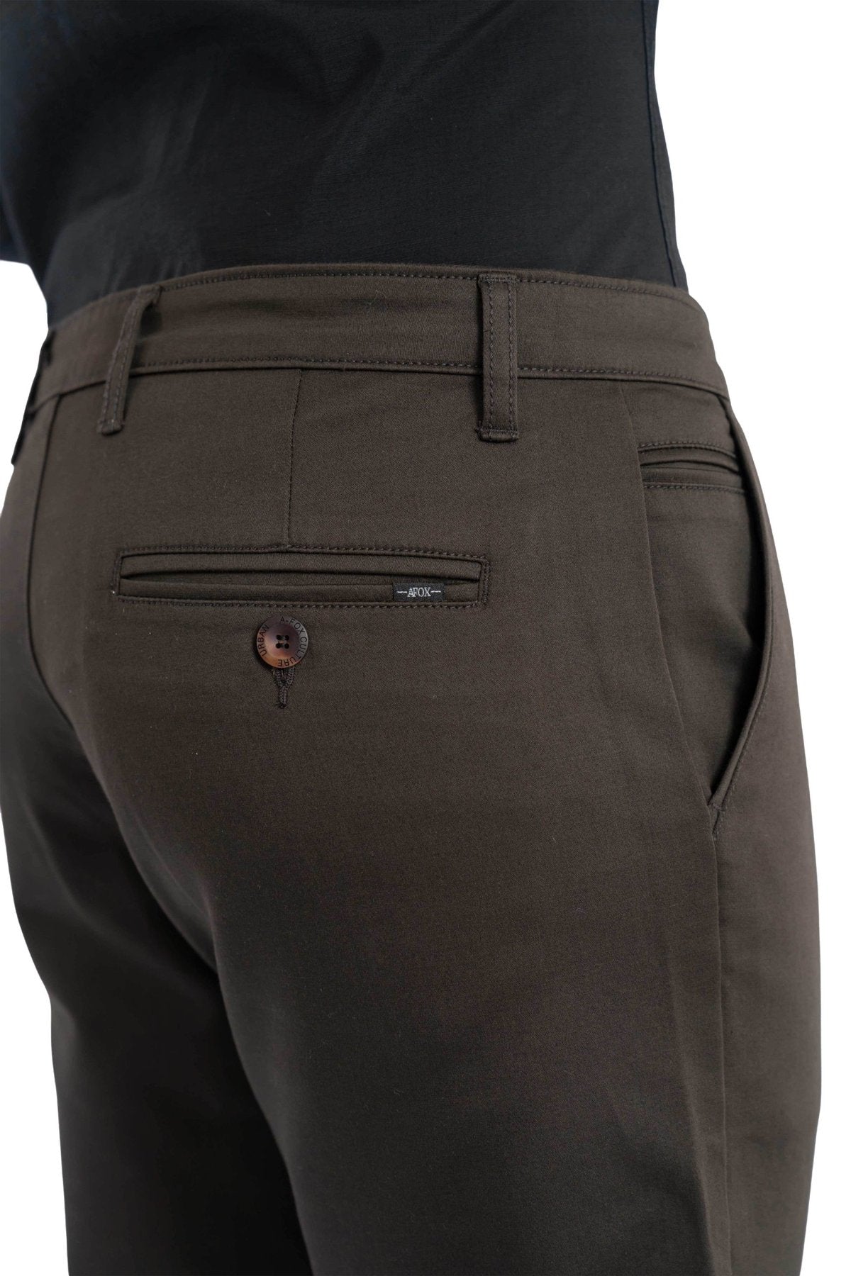 Edge Relaxed Fit Espresso Brown Trouser.-zoom-2