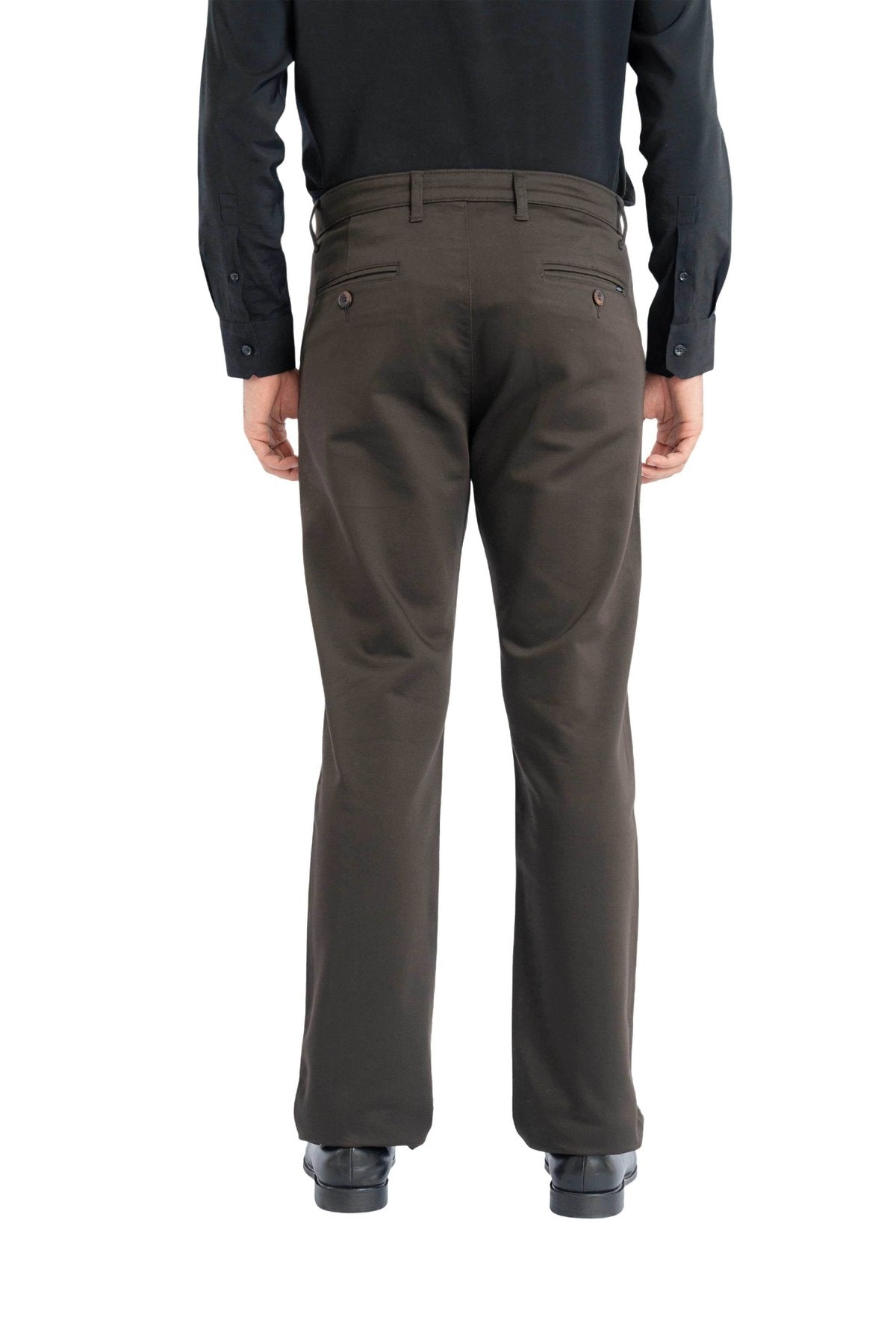 Edge Relaxed Fit Espresso Brown Trouser.-3
