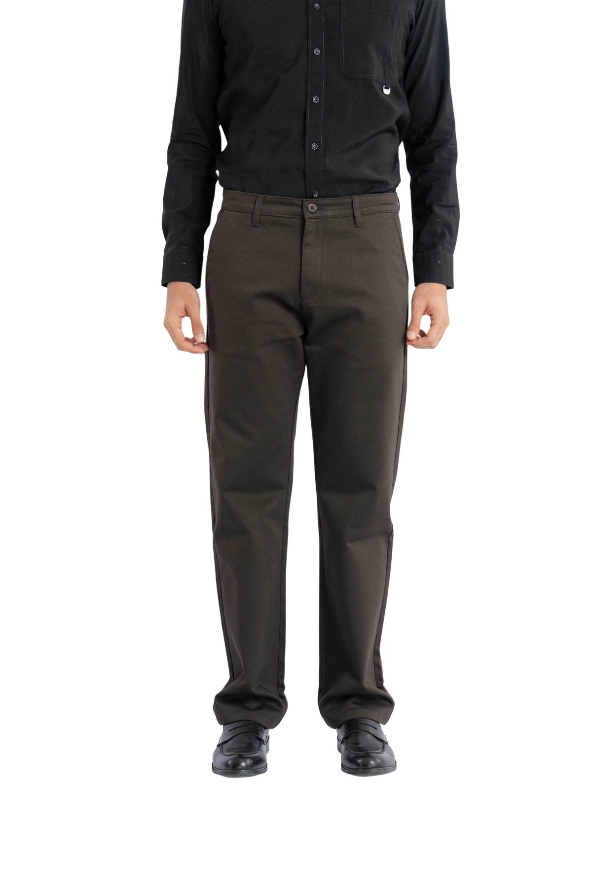 Edge Relaxed Fit Espresso Brown Trouser.