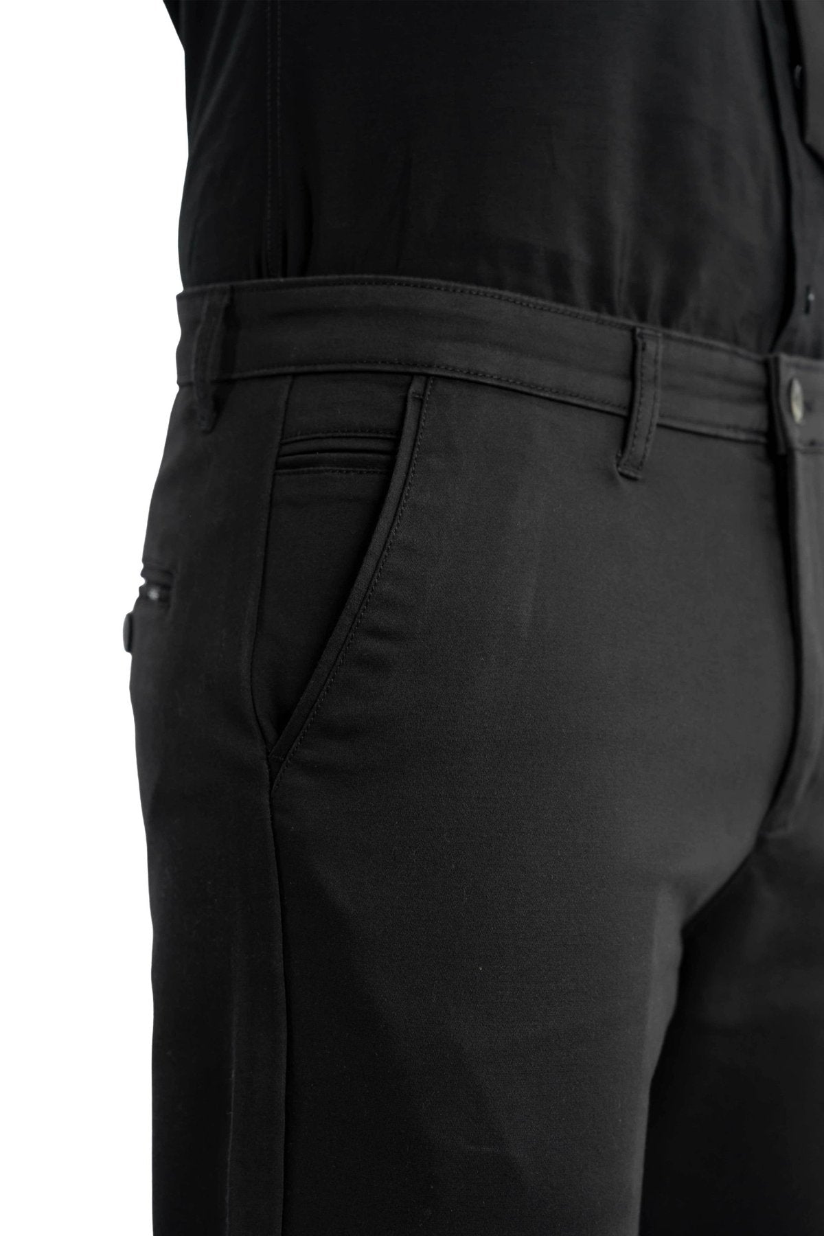 Edge Relaxed Fit Jet Black Trouser.