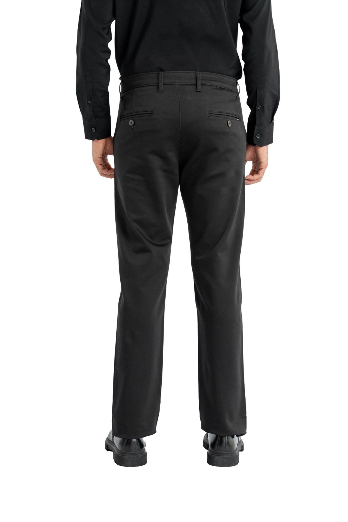 Edge Relaxed Fit Jet Black Trouser.-3