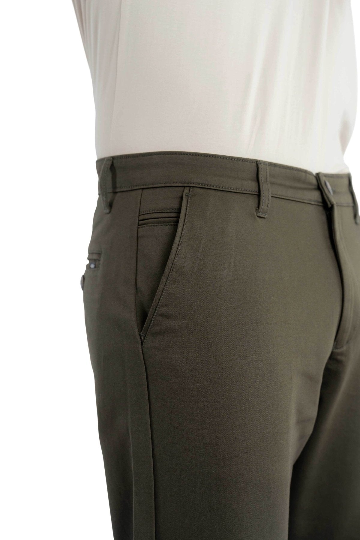 Edge Relaxed Fit Olive Green Trouser.-2
