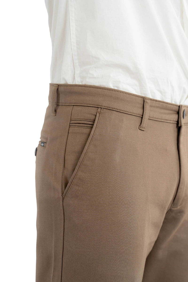 Edge Relaxed Fit Walnut Brown Trouser.-zoom-