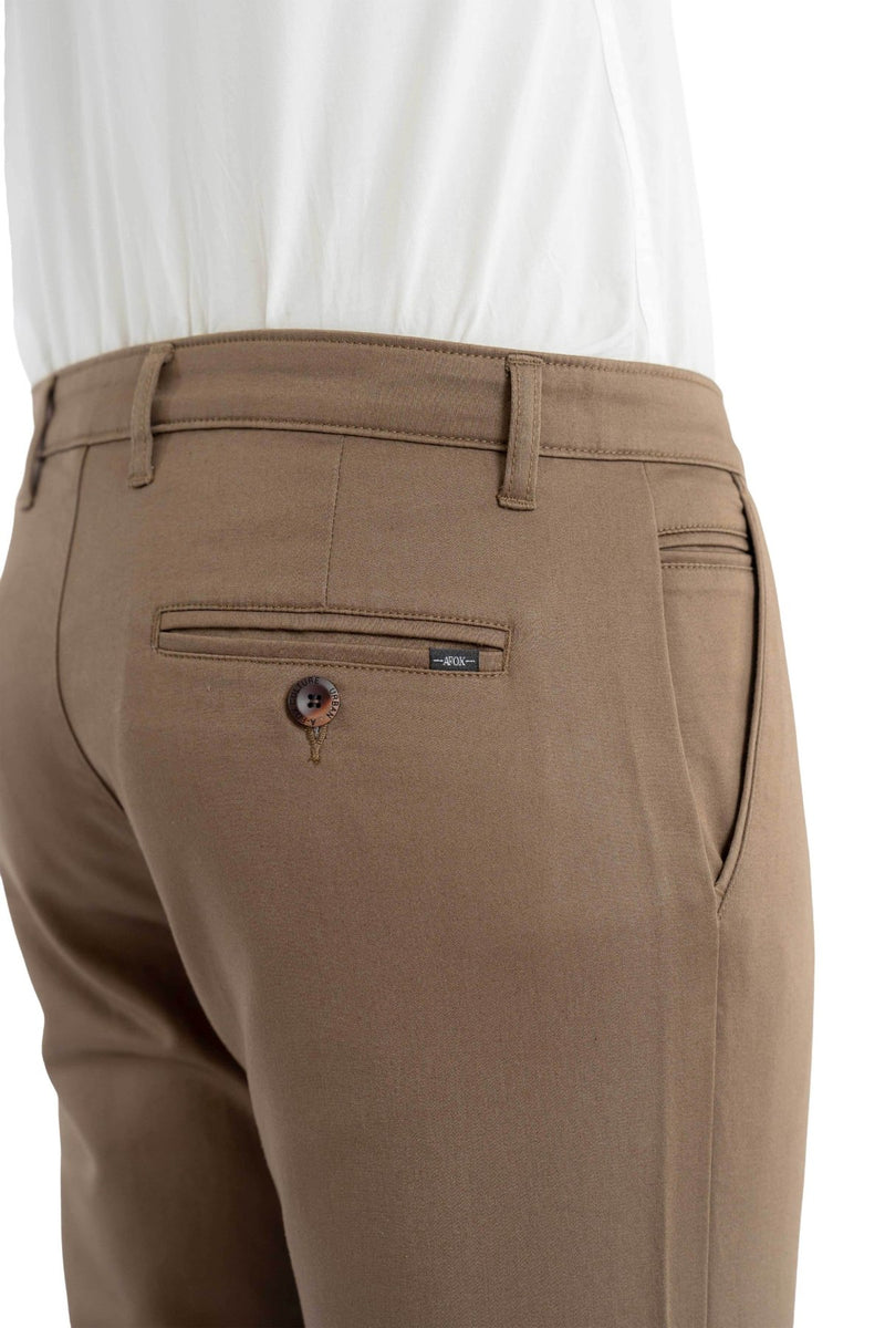 Edge Relaxed Fit Walnut Brown Trouser.-zoom-