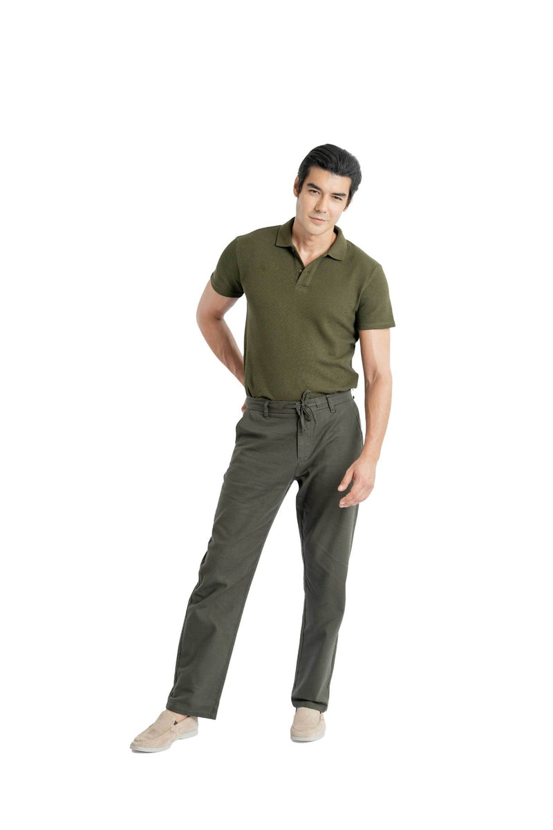 Air Relaxed Fit Olive Green Trouser.-zoom-