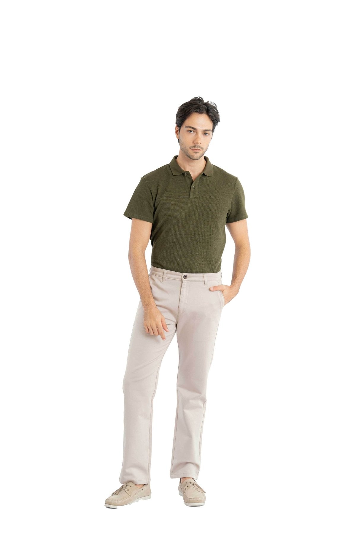 Edge Relaxed Fit Soft Cream Trouser.-5