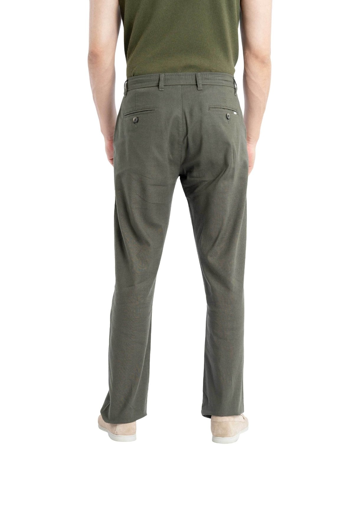 Air Relaxed Fit Olive Green Trouser.-zoom-4