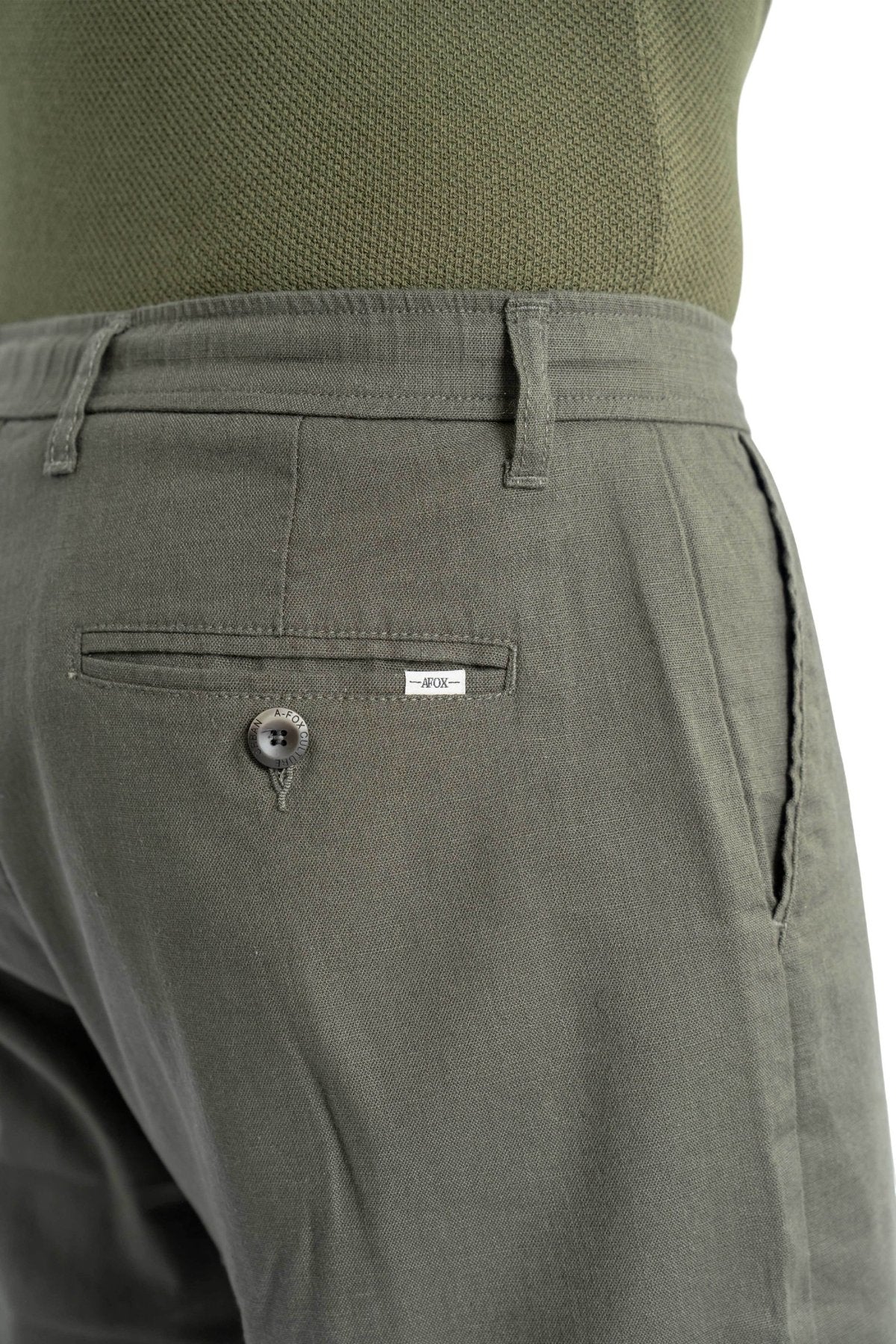 Air Relaxed Fit Olive Green Trouser.-zoom-3