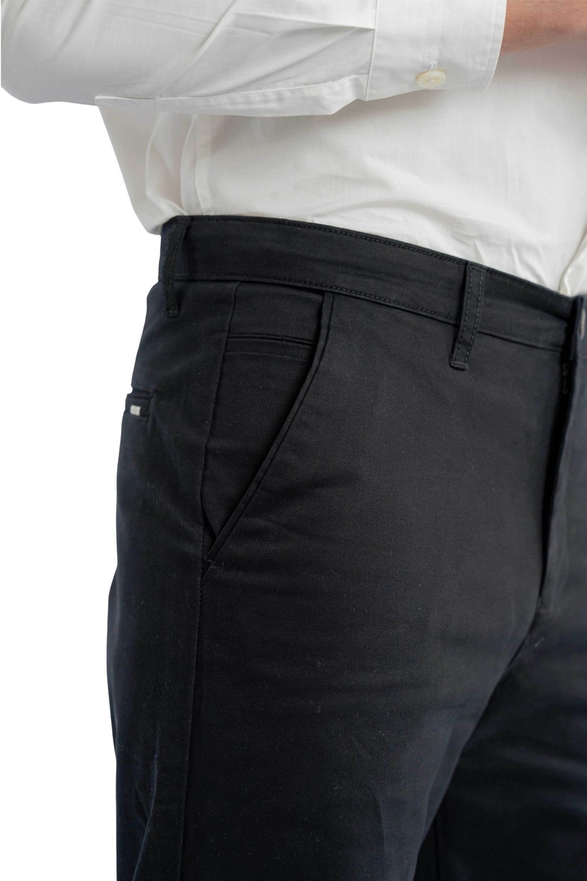 Motion Relaxed Fit Jet Black Trouser.