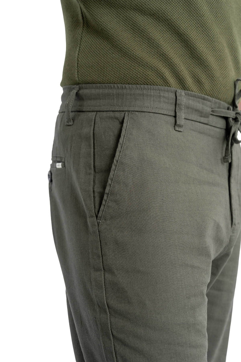 Air Relaxed Fit Olive Green Trouser.-zoom-
