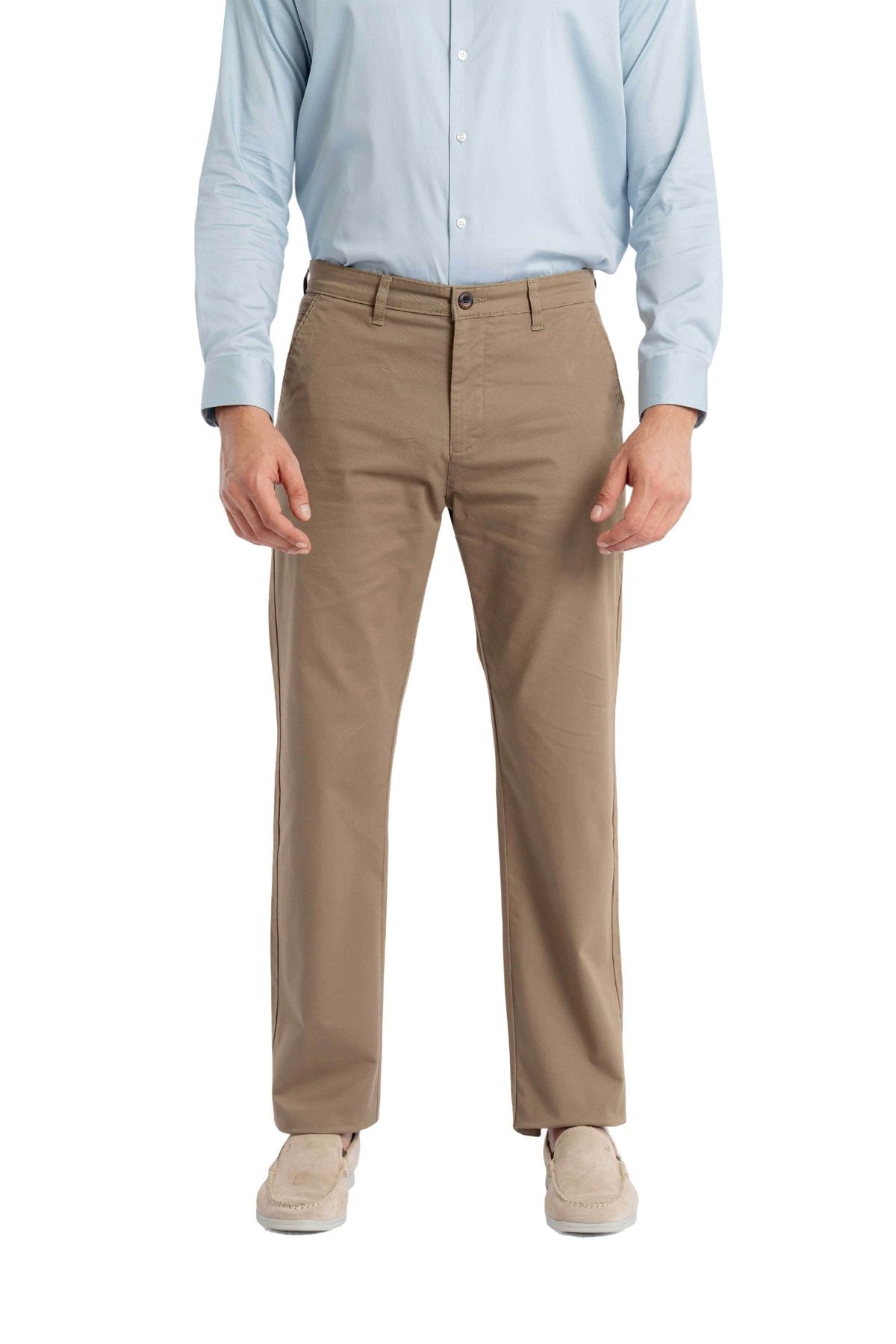 Ease Relaxed Fit Umber Brown Trouser.-zoom-featured