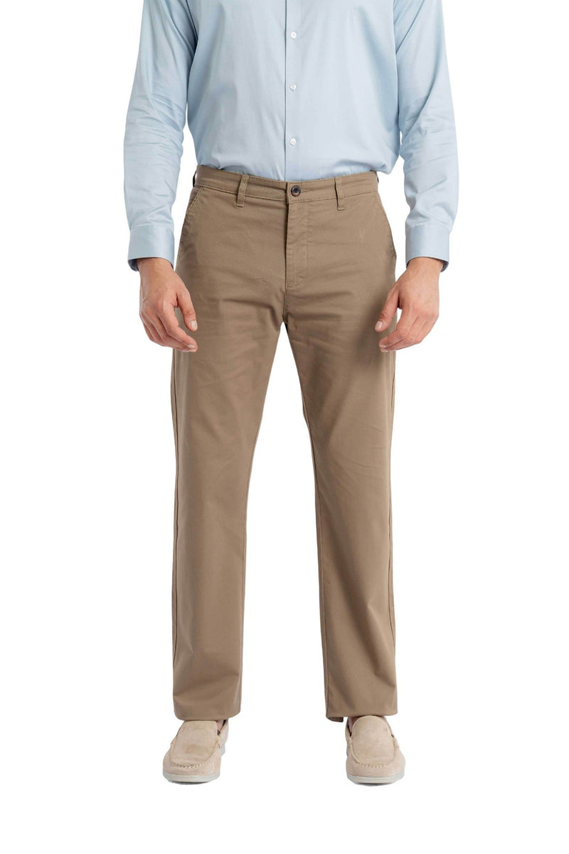 Ease Relaxed Fit Umber Brown Trouser.-zoom-