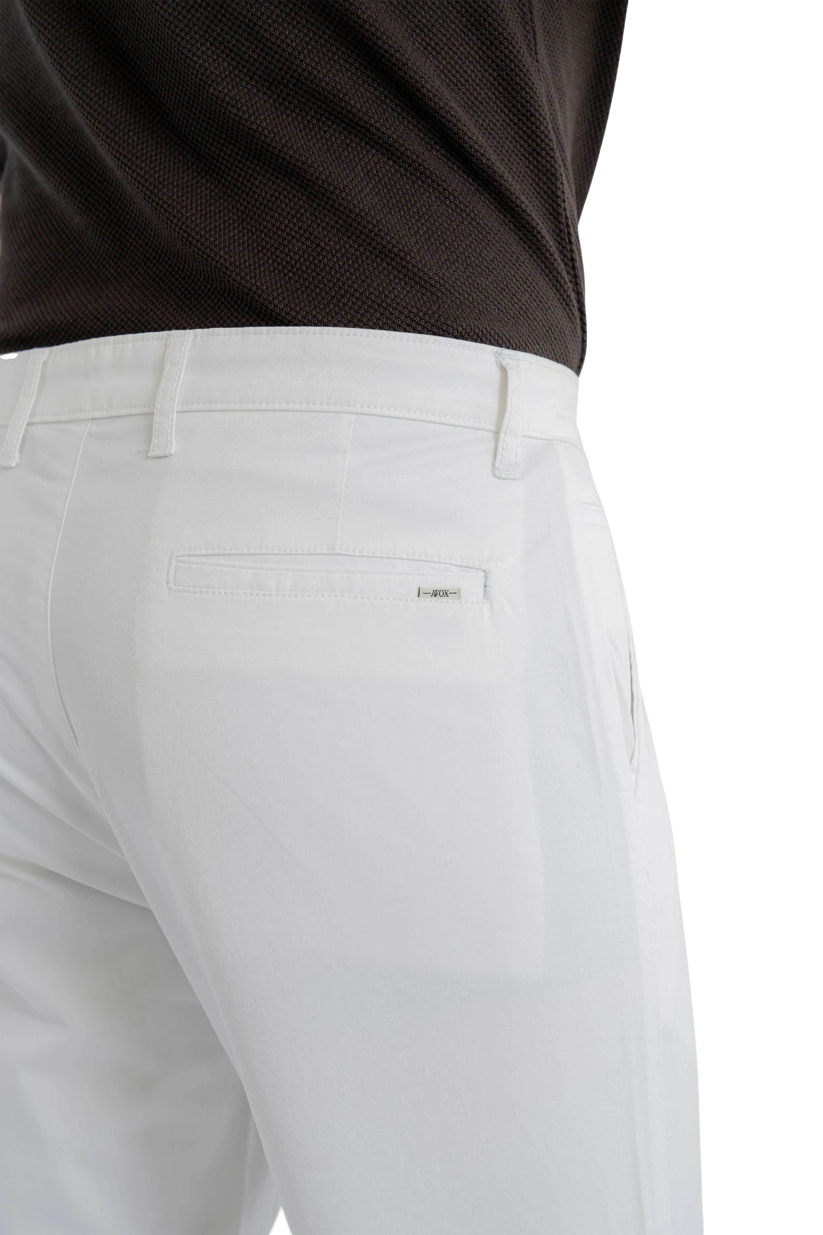 Motion Relaxed Fit Pure White Trouser.-2
