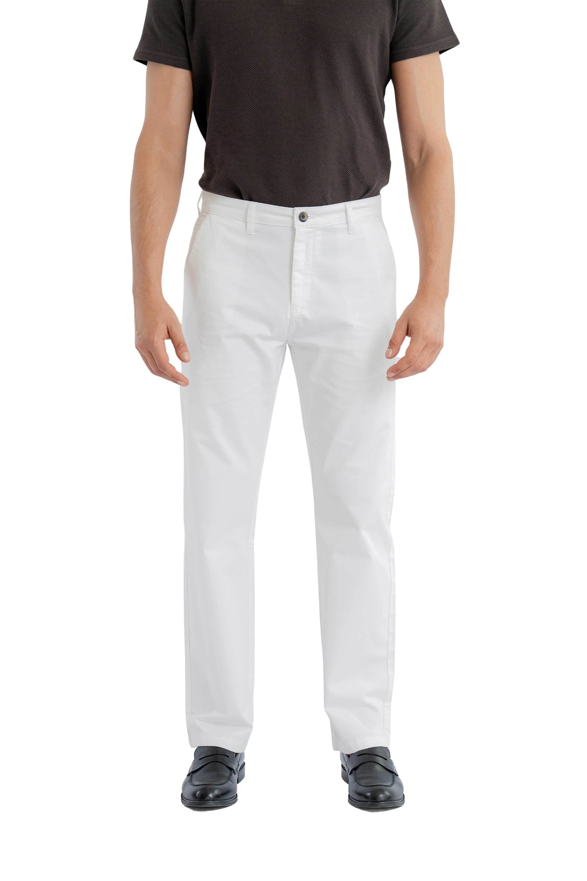 Motion Relaxed Fit Pure White Trouser.-featured