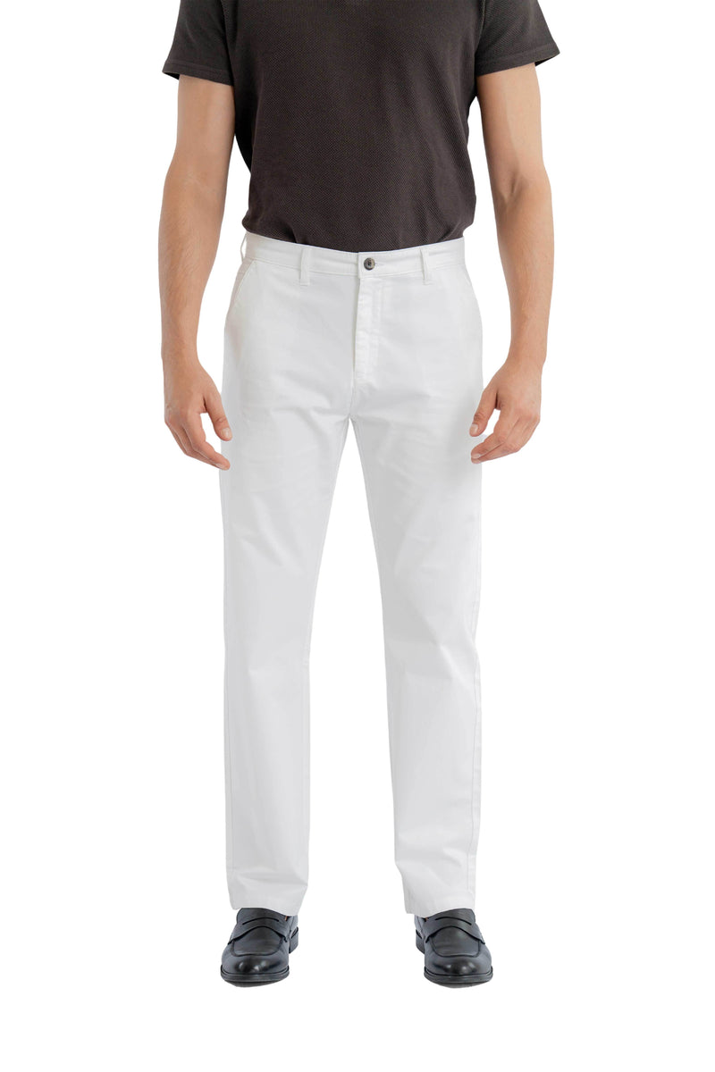 Motion Relaxed Fit Pure White Trouser.-zoom-