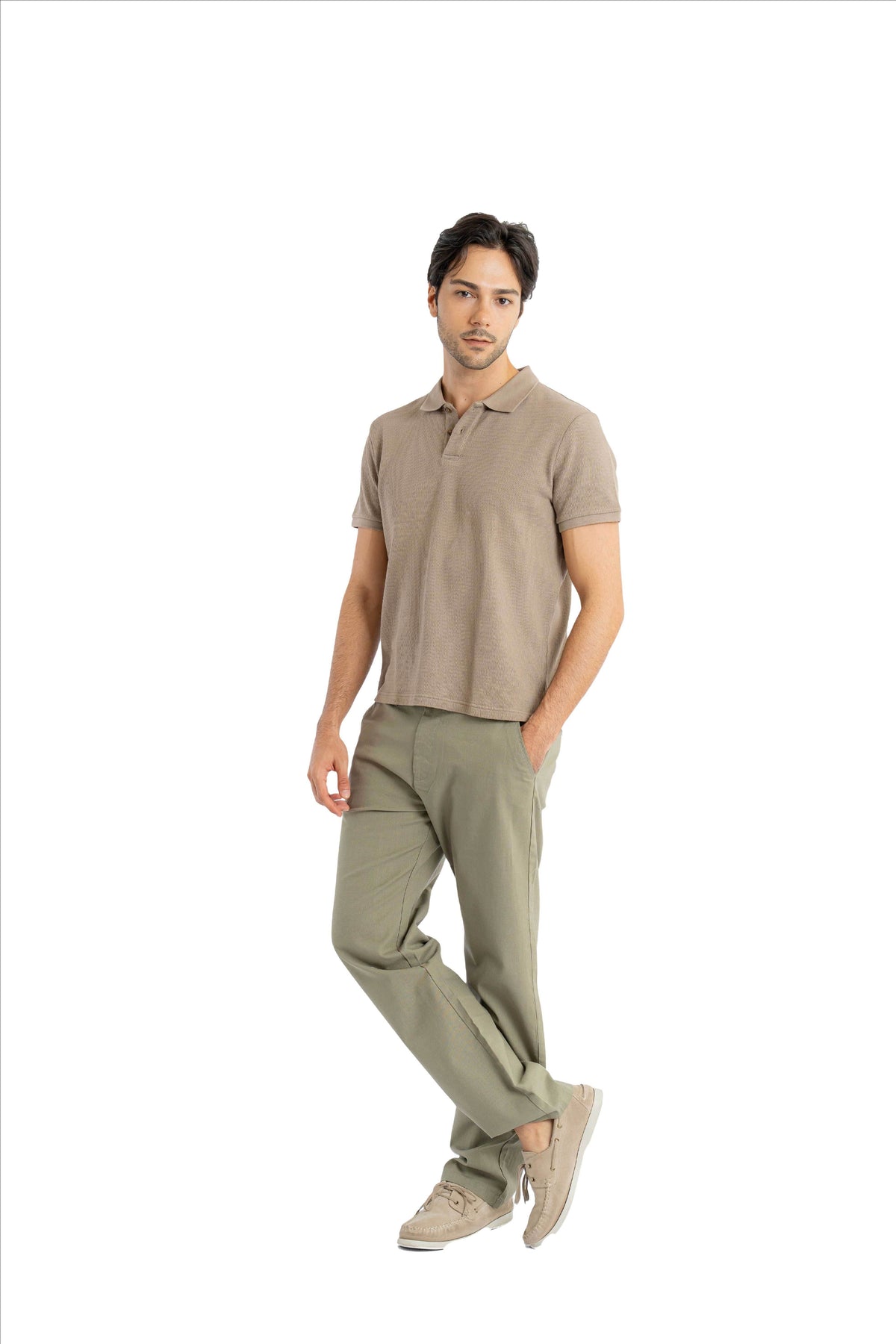 Coast Relaxed Fit Classic Green Trouser.-5