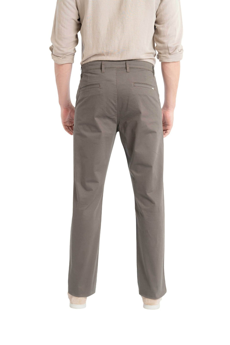 Motion Relaxed Fit Walnut Wood Trouser.-zoom-