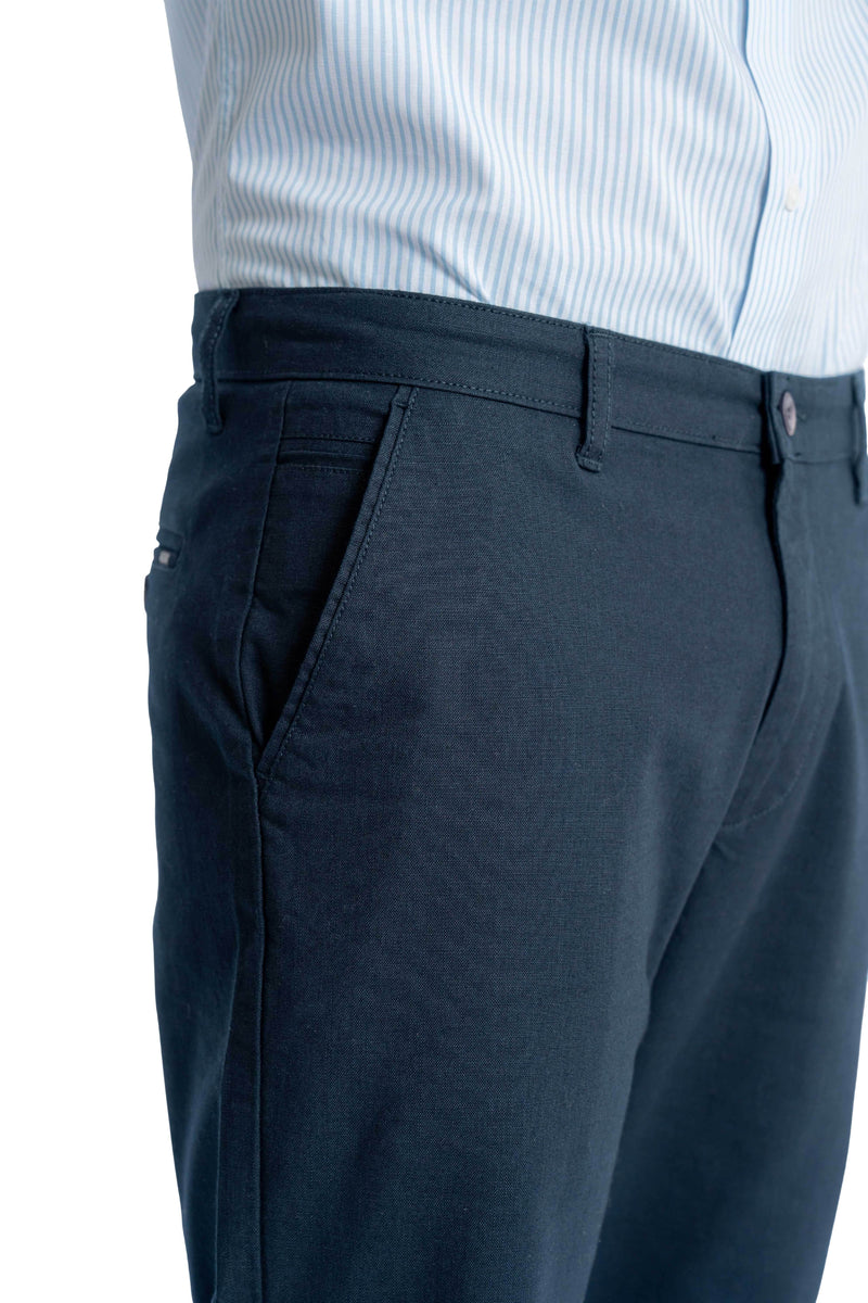 Coast Relaxed Fit Midnight Blue Trouser.-zoom-