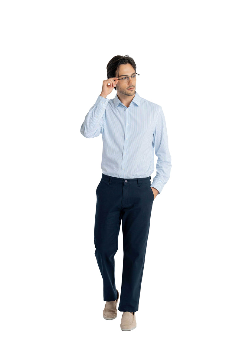 Coast Relaxed Fit Midnight Blue Trouser.-zoom-