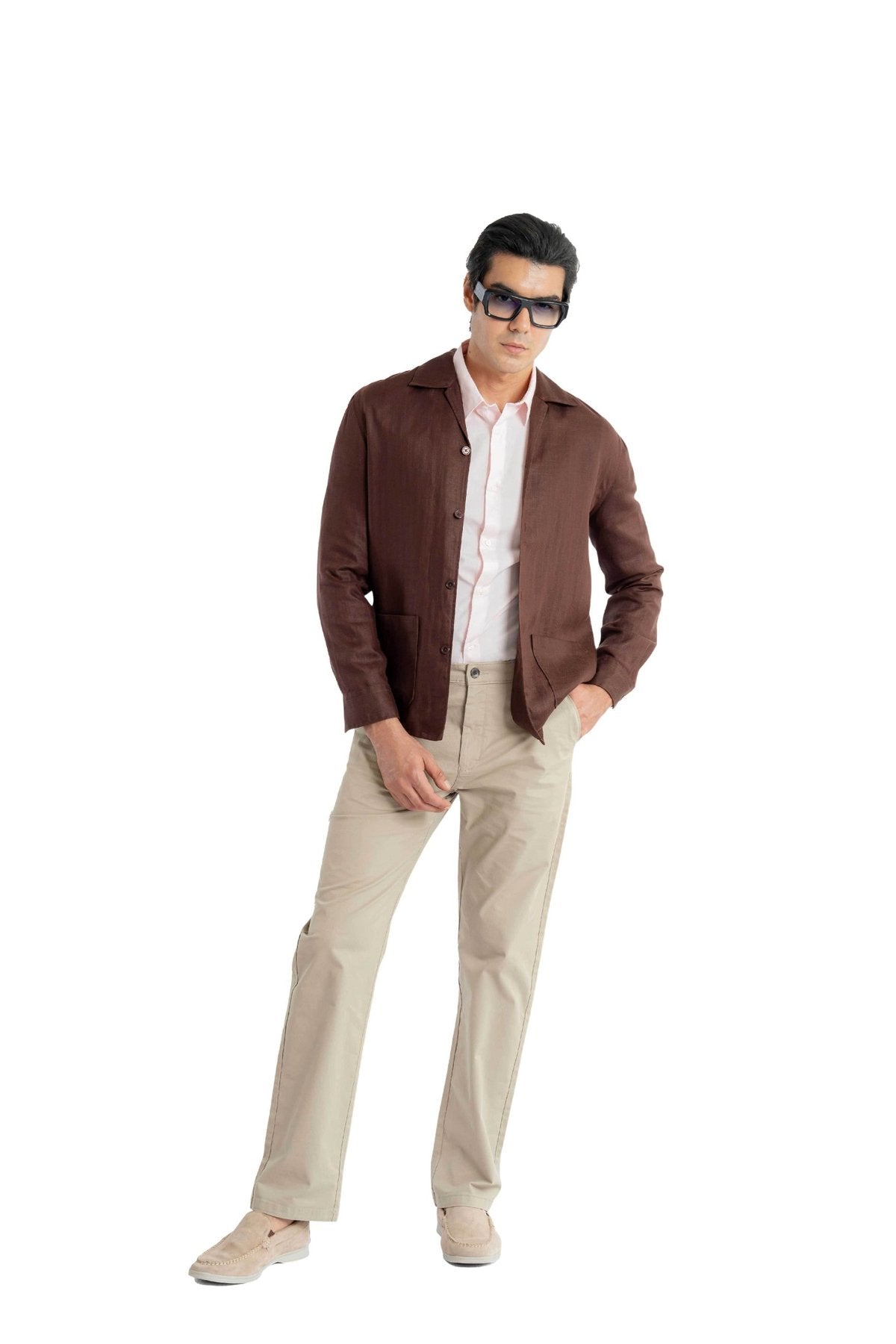 Ease Relaxed Fit Desert Sand Trouser.-zoom-5