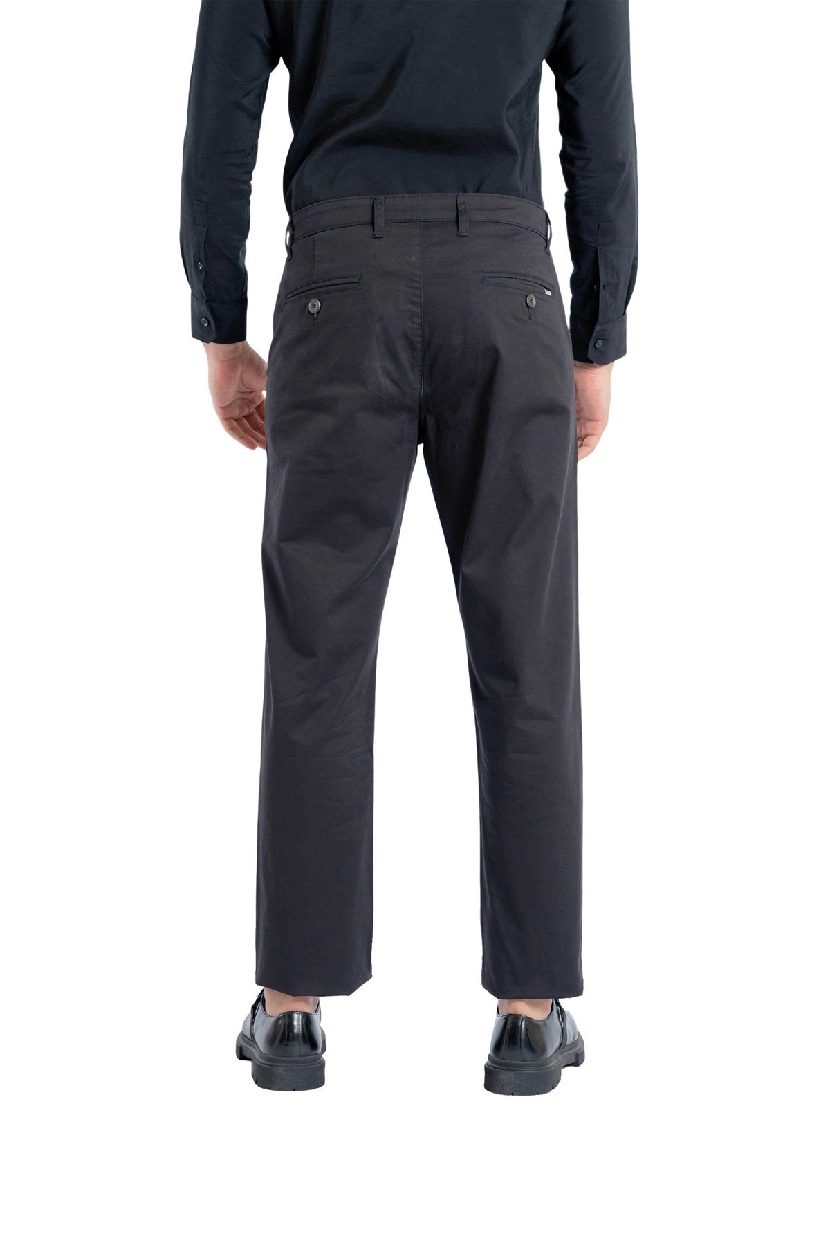 Ease Relaxed Fit Jet Black Trouser.-zoom-3