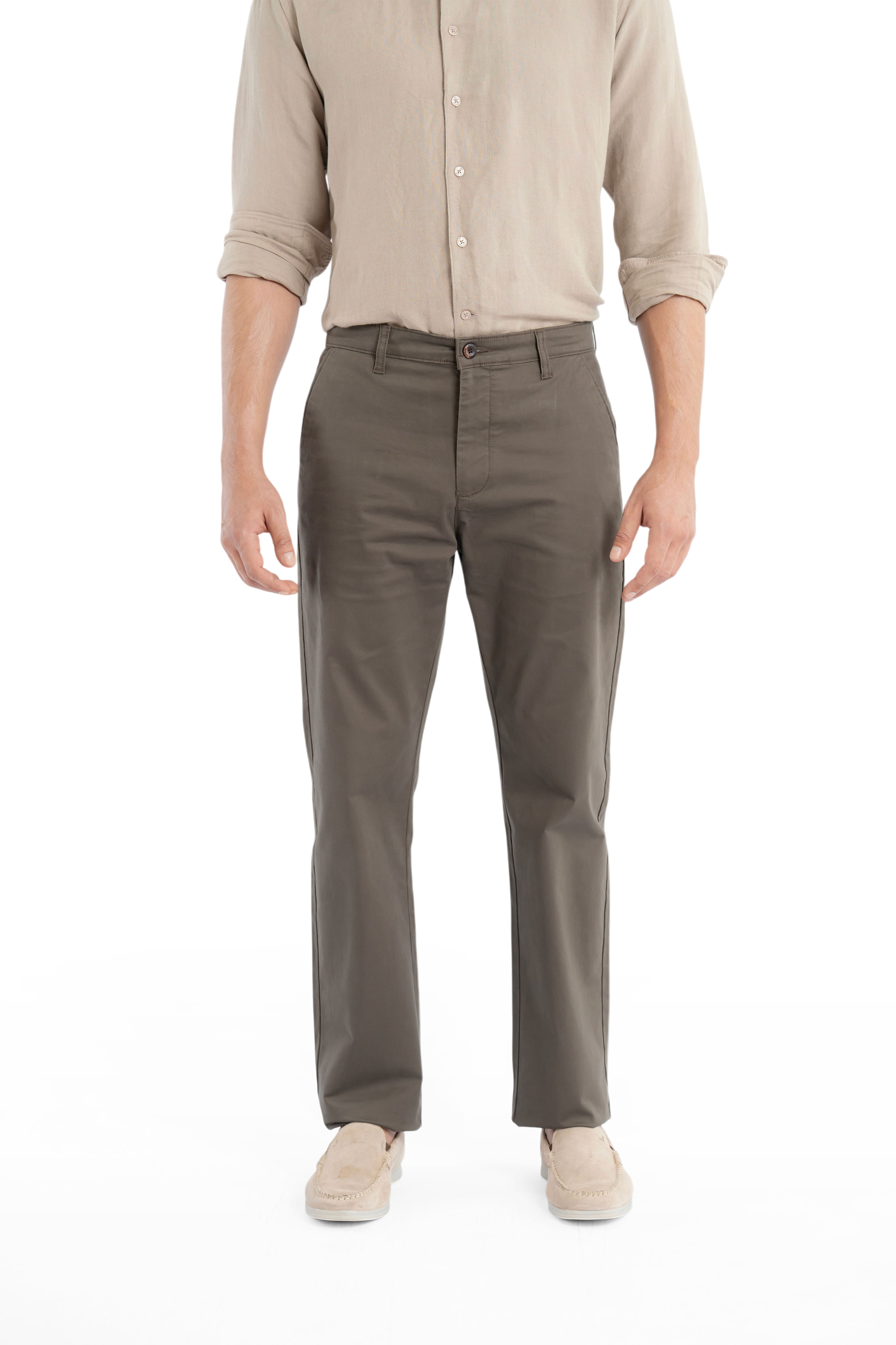 Edge Relaxed Fit  Driftwood Trouser-zoom-2