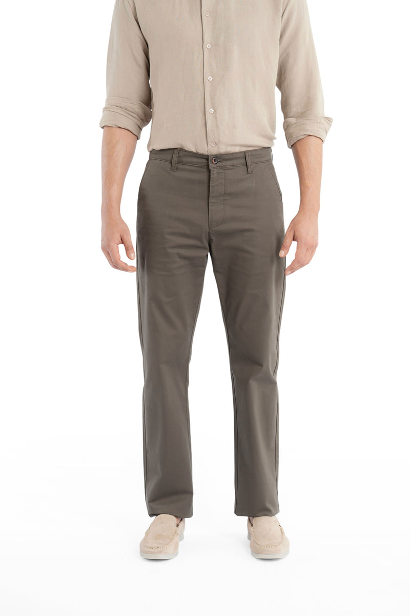 Edge Relaxed Fit  Driftwood Trouser-zoom-