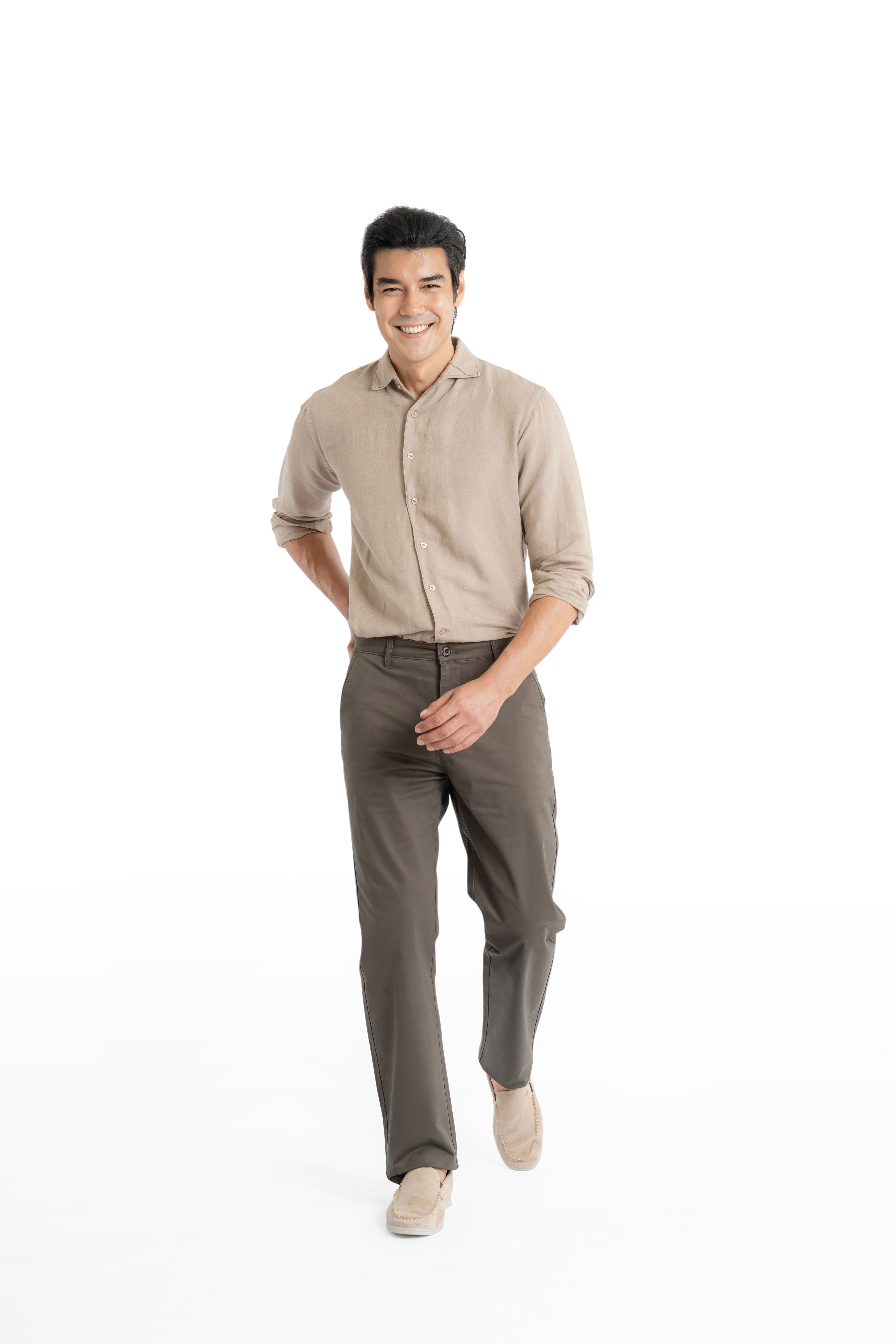 Edge Relaxed Fit  Driftwood Trouser-zoom-7