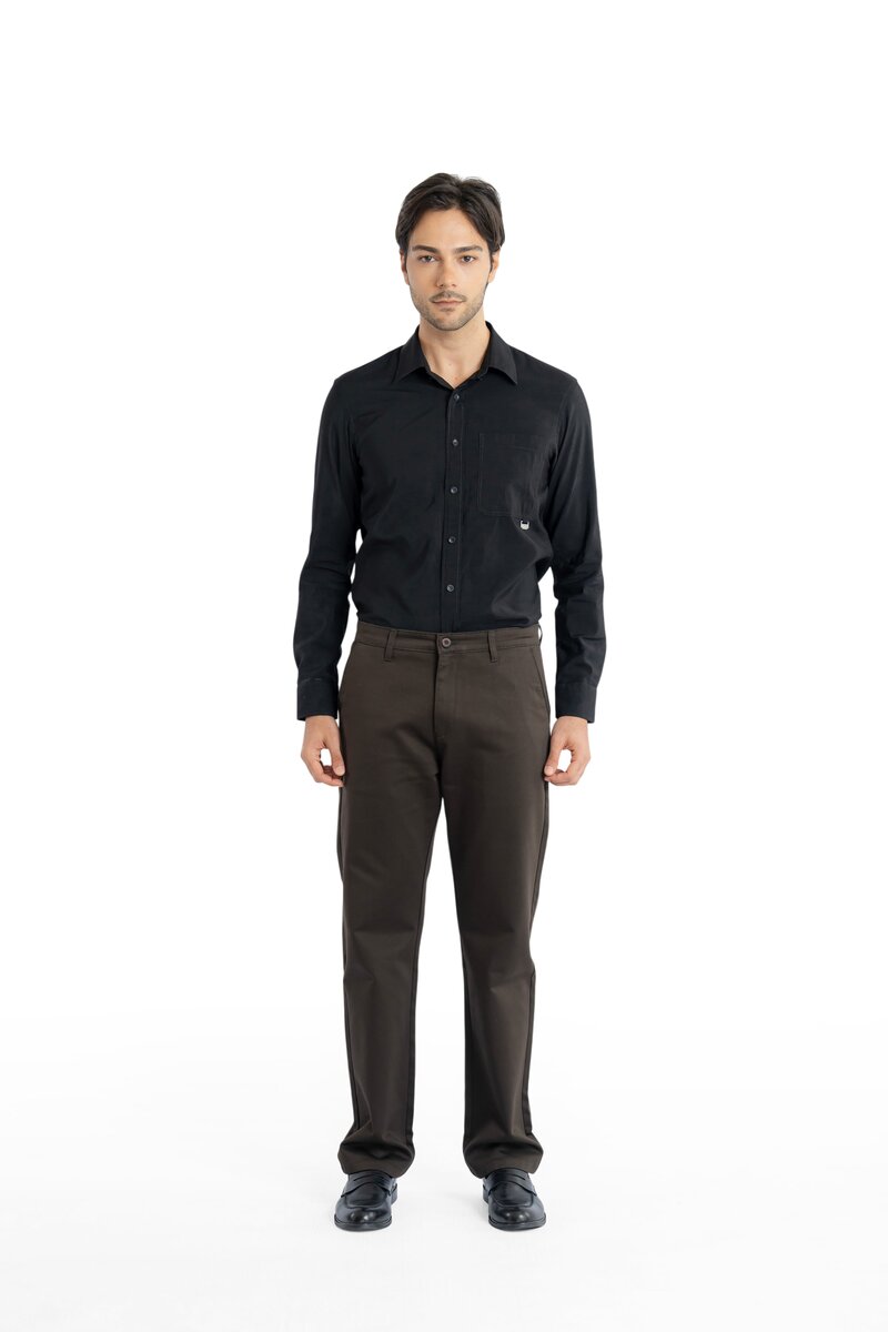 Edge Relaxed Fit Expresso Brown Trouser