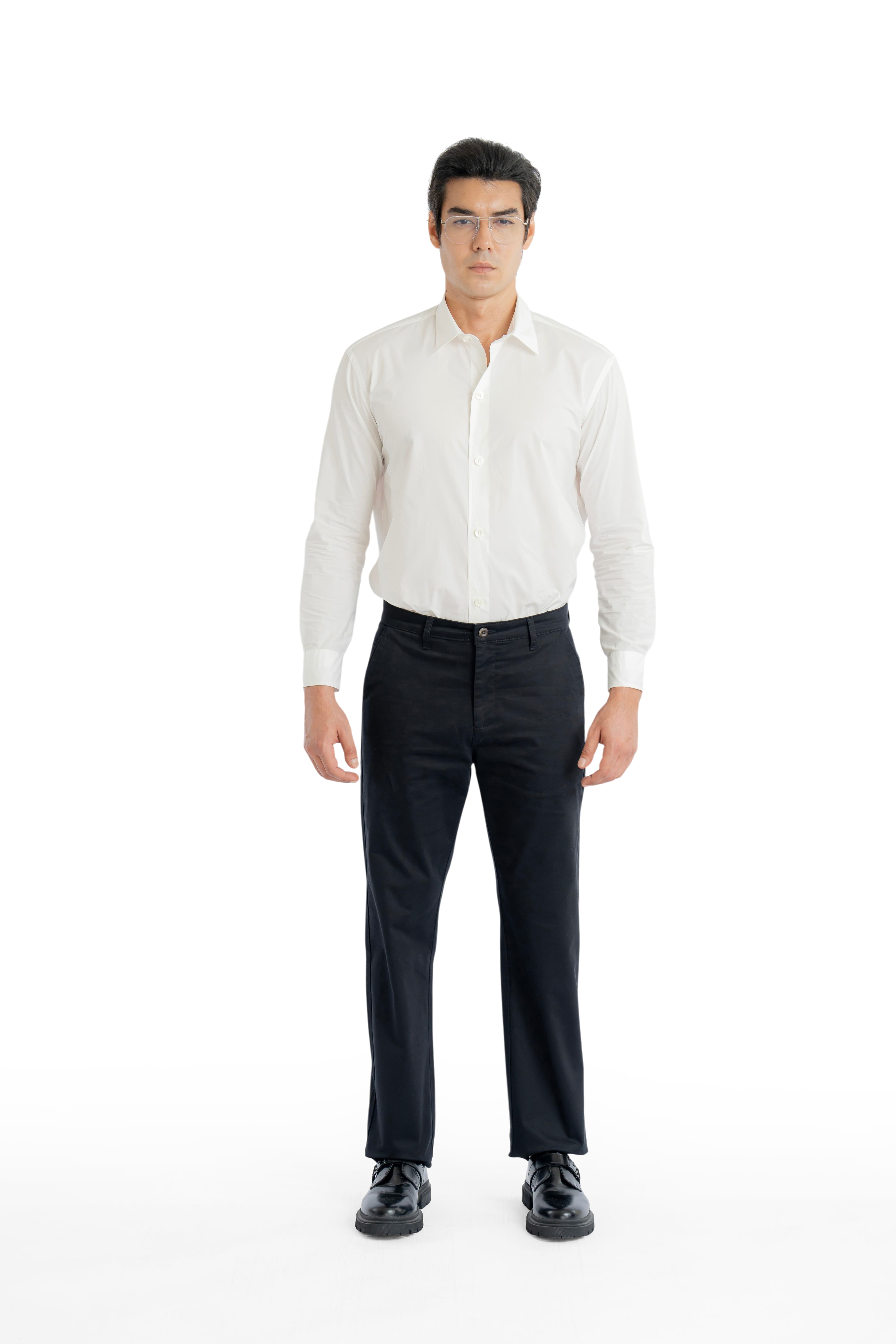 Motion Relaxed Fit Jet Black Trouser