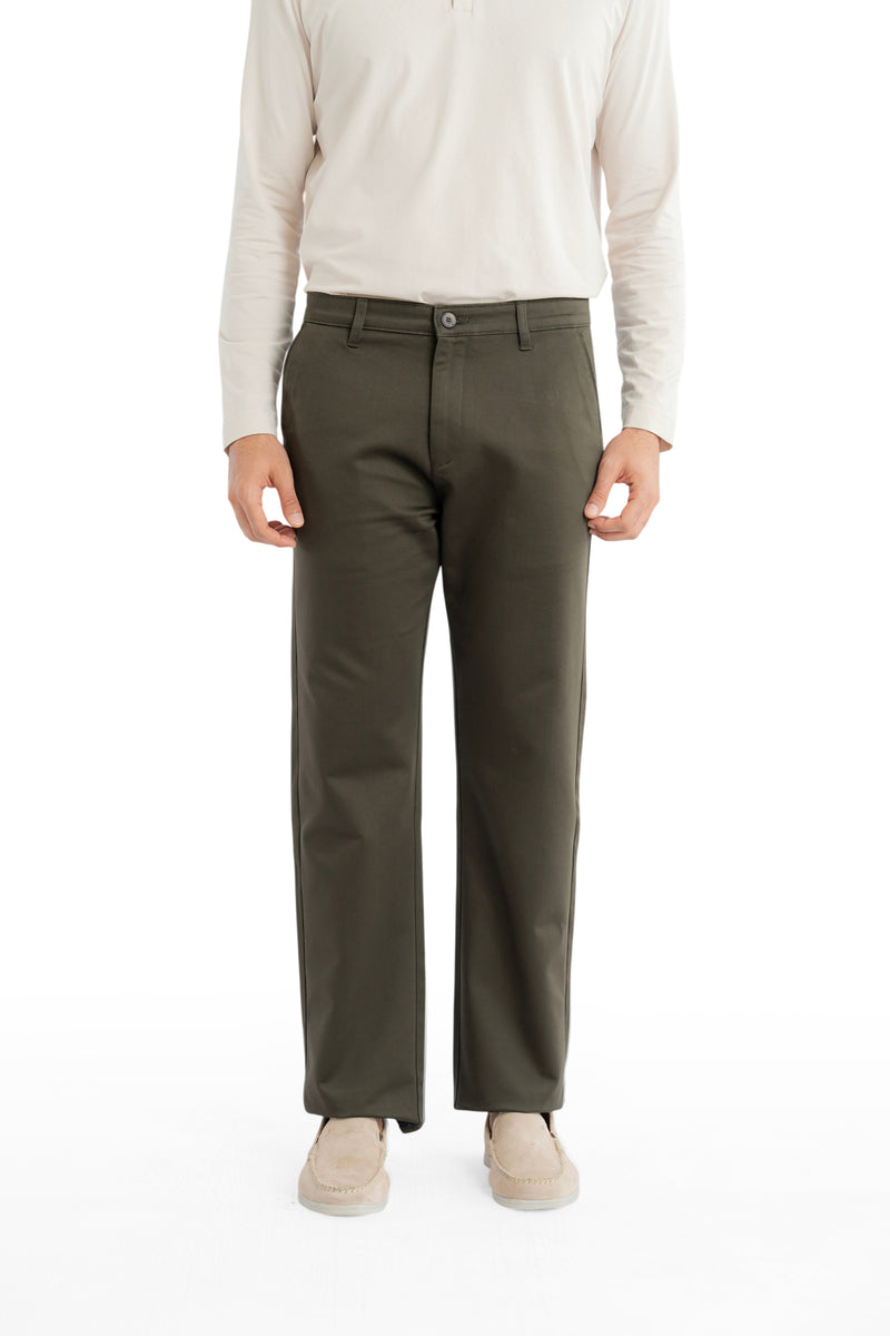Edge Relaxed Fit Olive Moss Trouser-zoom-