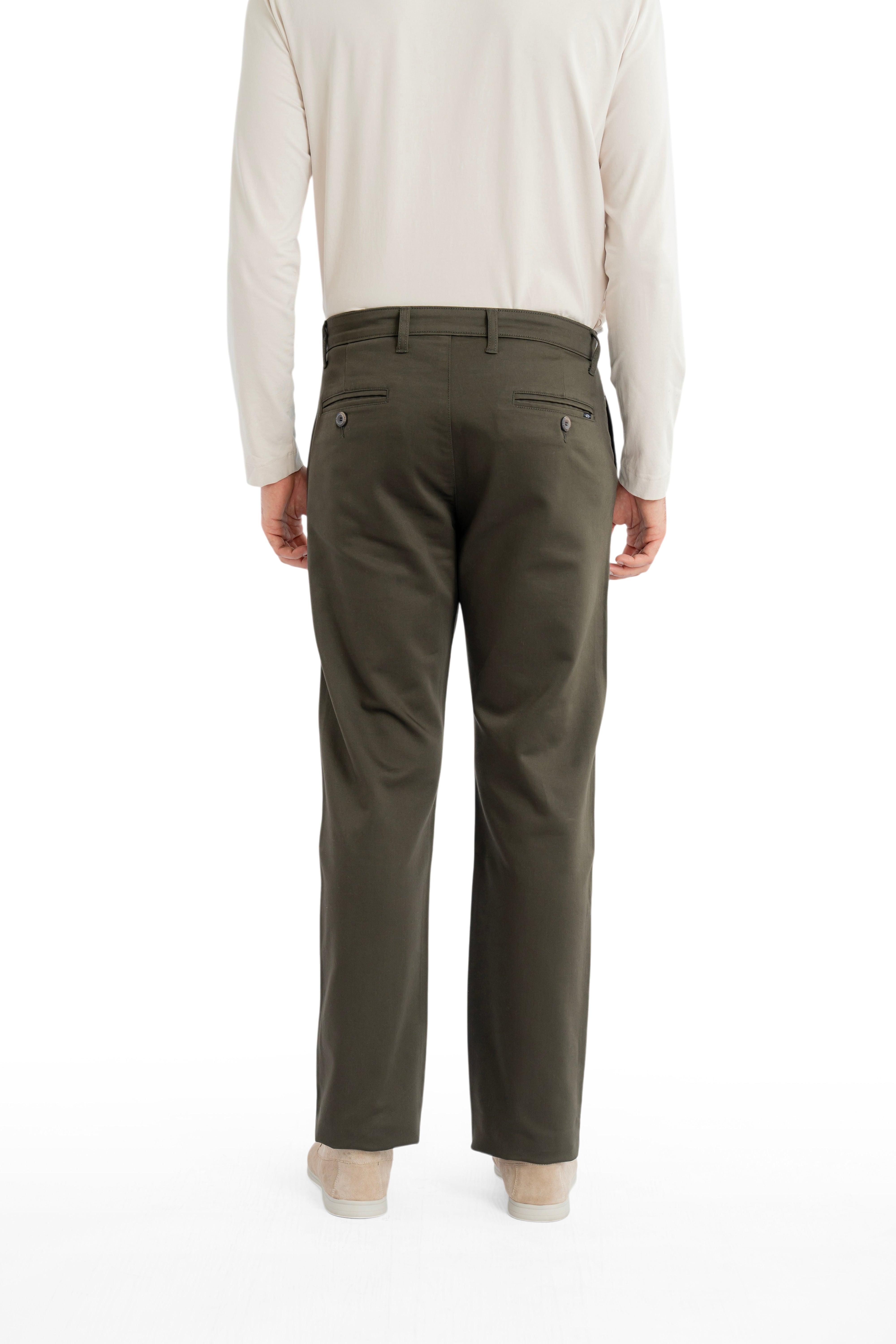 Edge Relaxed Fit Olive Moss Trouser-zoom-4