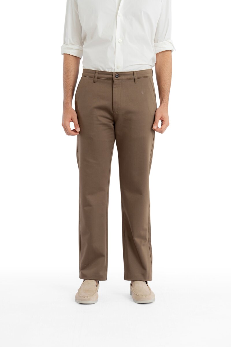 Edge Relaxed Fit Walnut Brown Trousers
