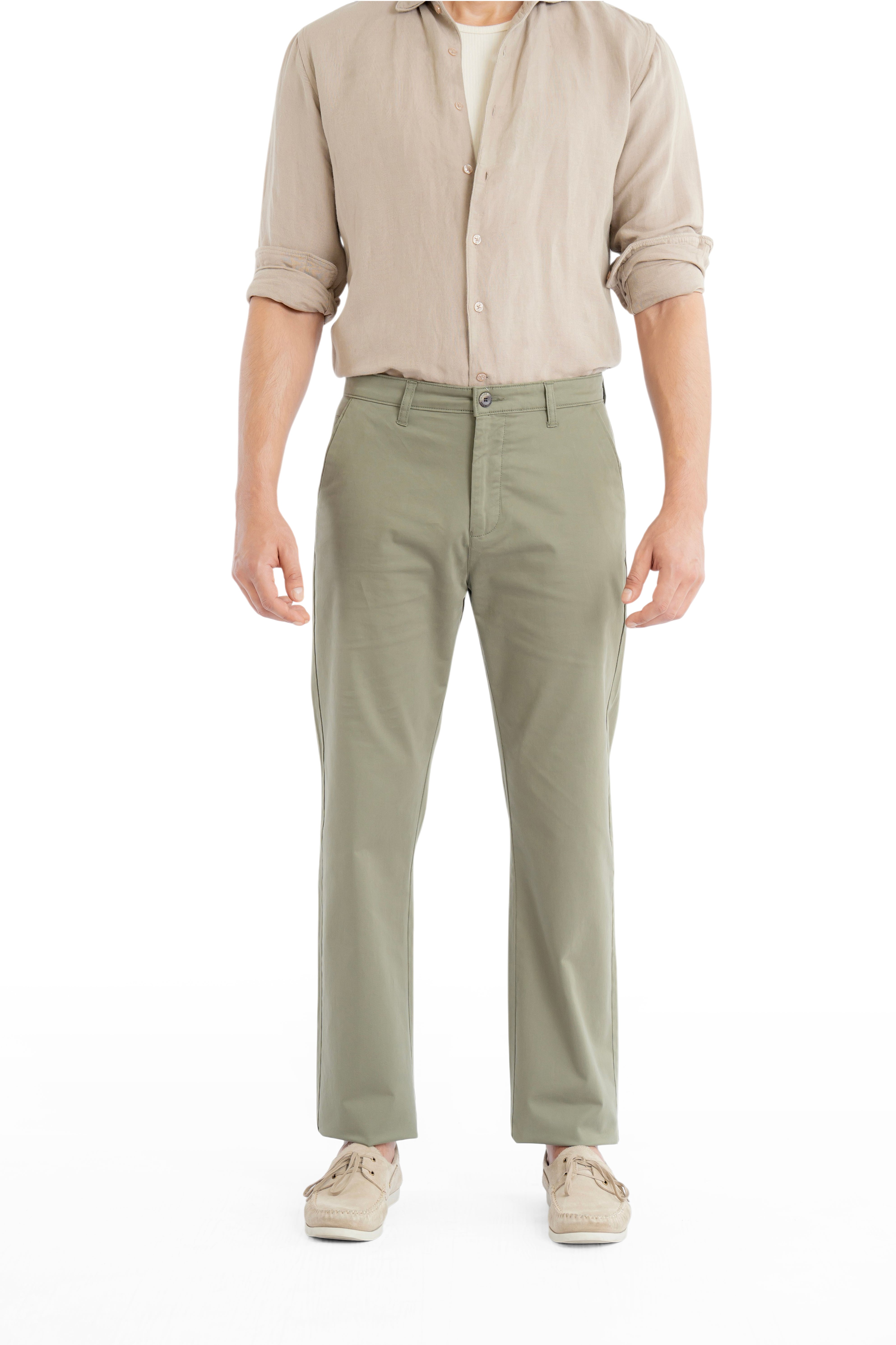 Motion Relaxed Fit Forest Green Trouser