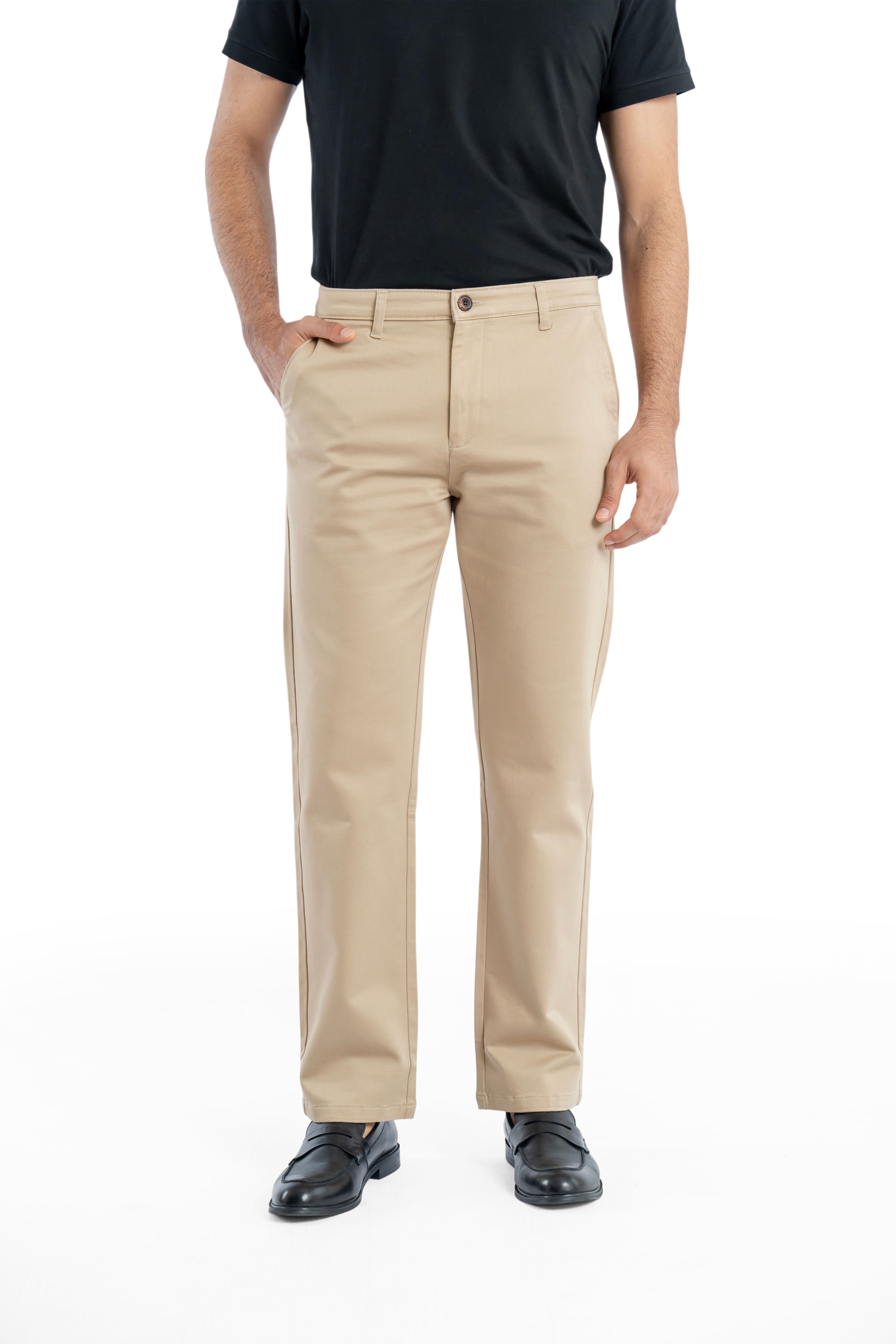 Edge Relaxed Fit Sandstone Beige Trouser-zoom-2