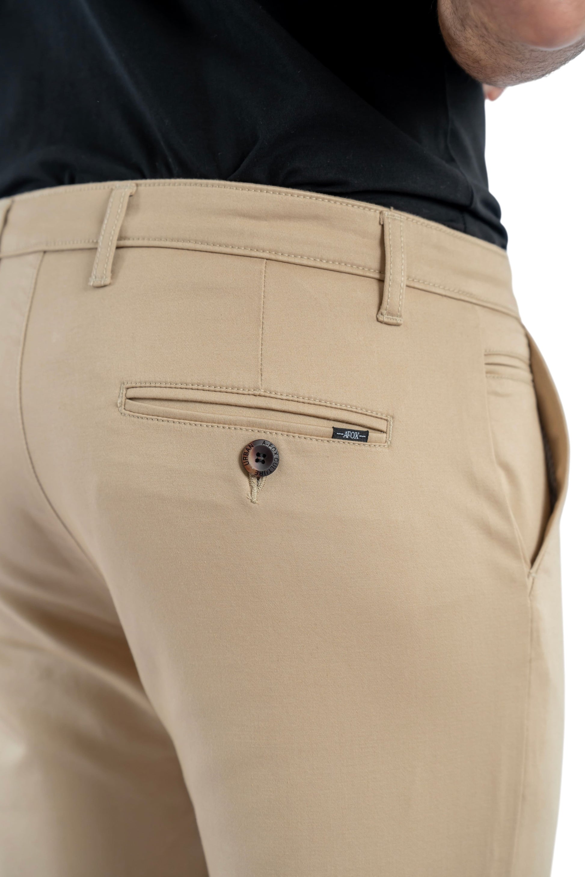Edge Relaxed Fit Sandstone Beige Trouser-3