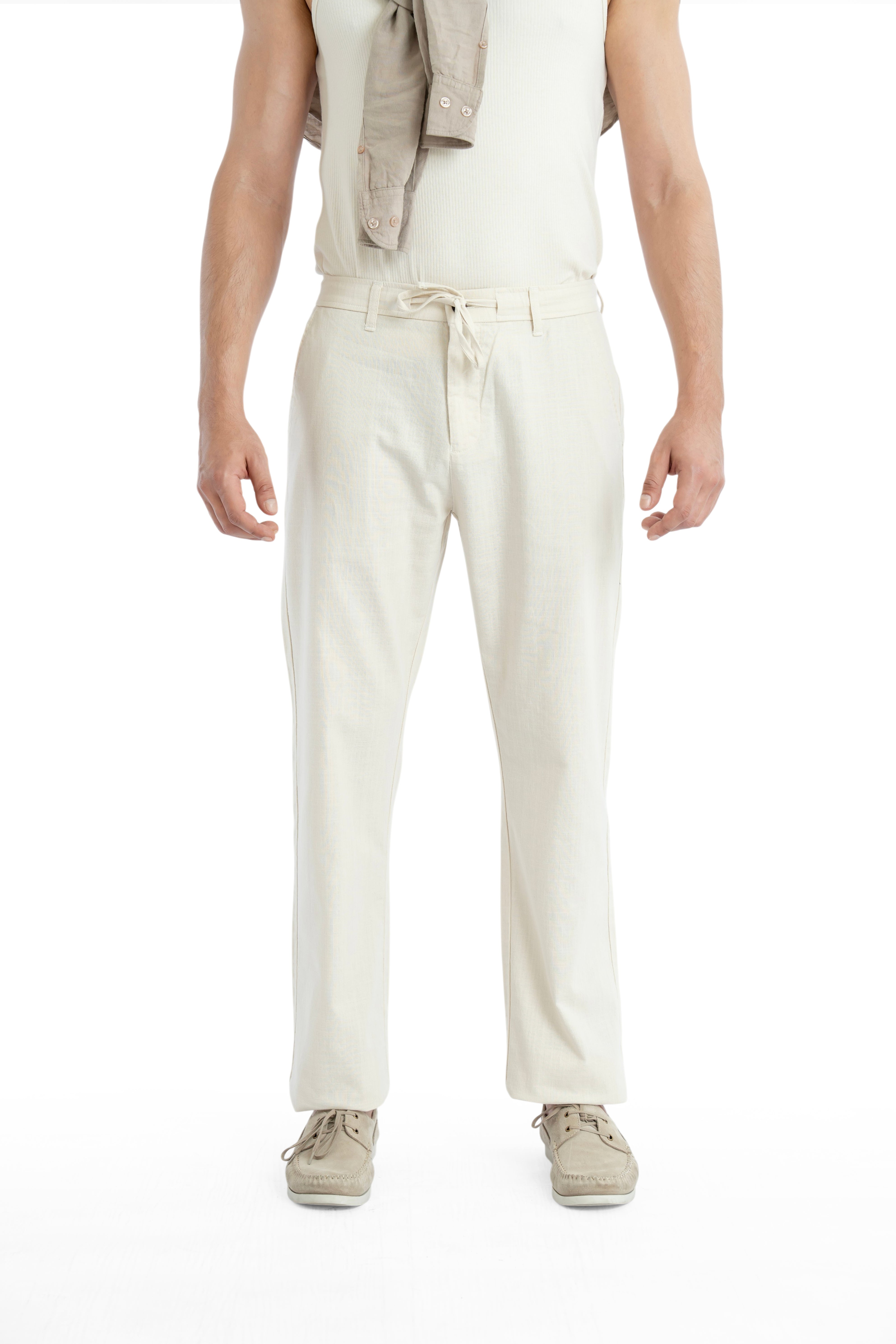 Air Relaxed Fit Soft Cream Trouser