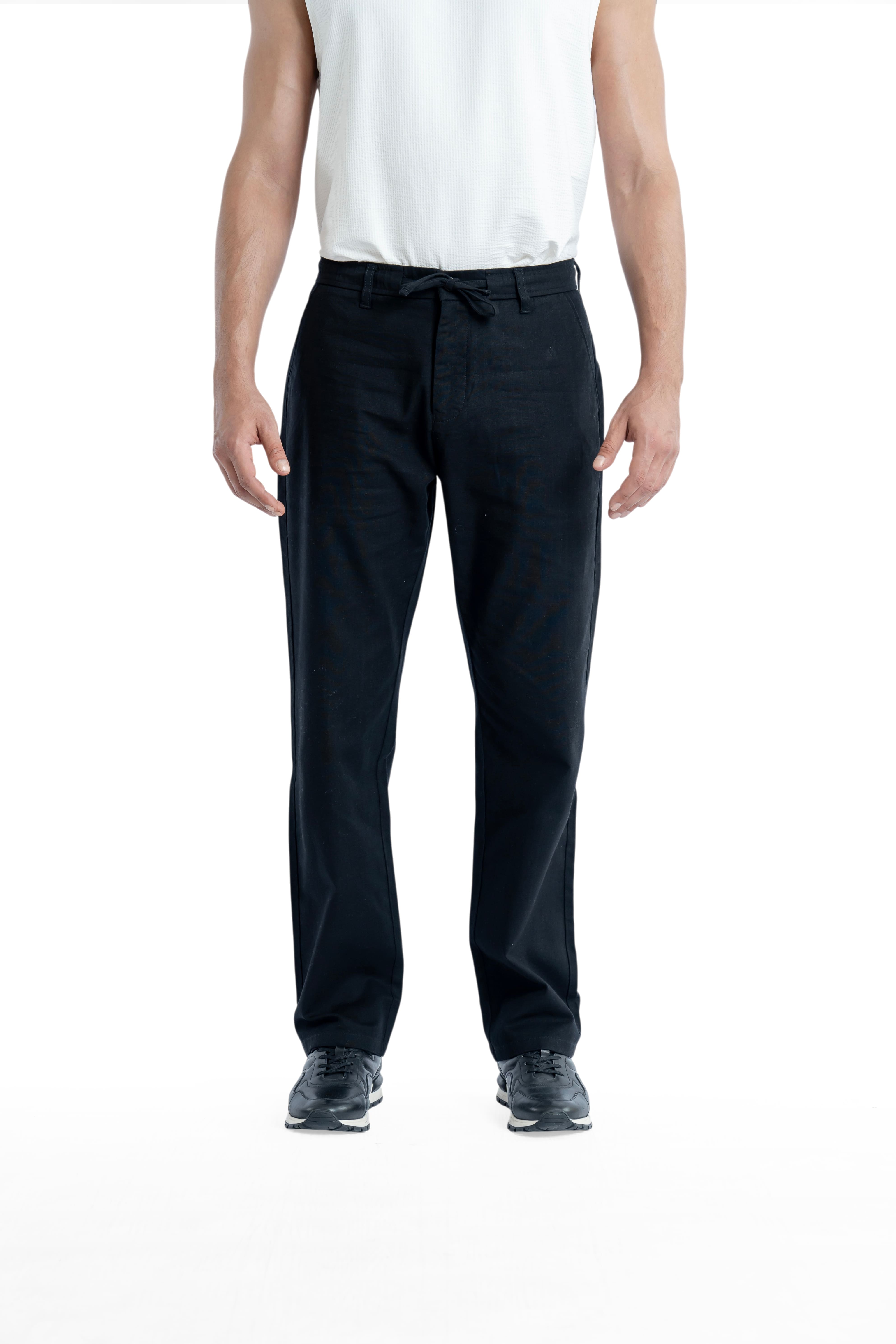 Air Relaxed Fit Jet Black Trouser