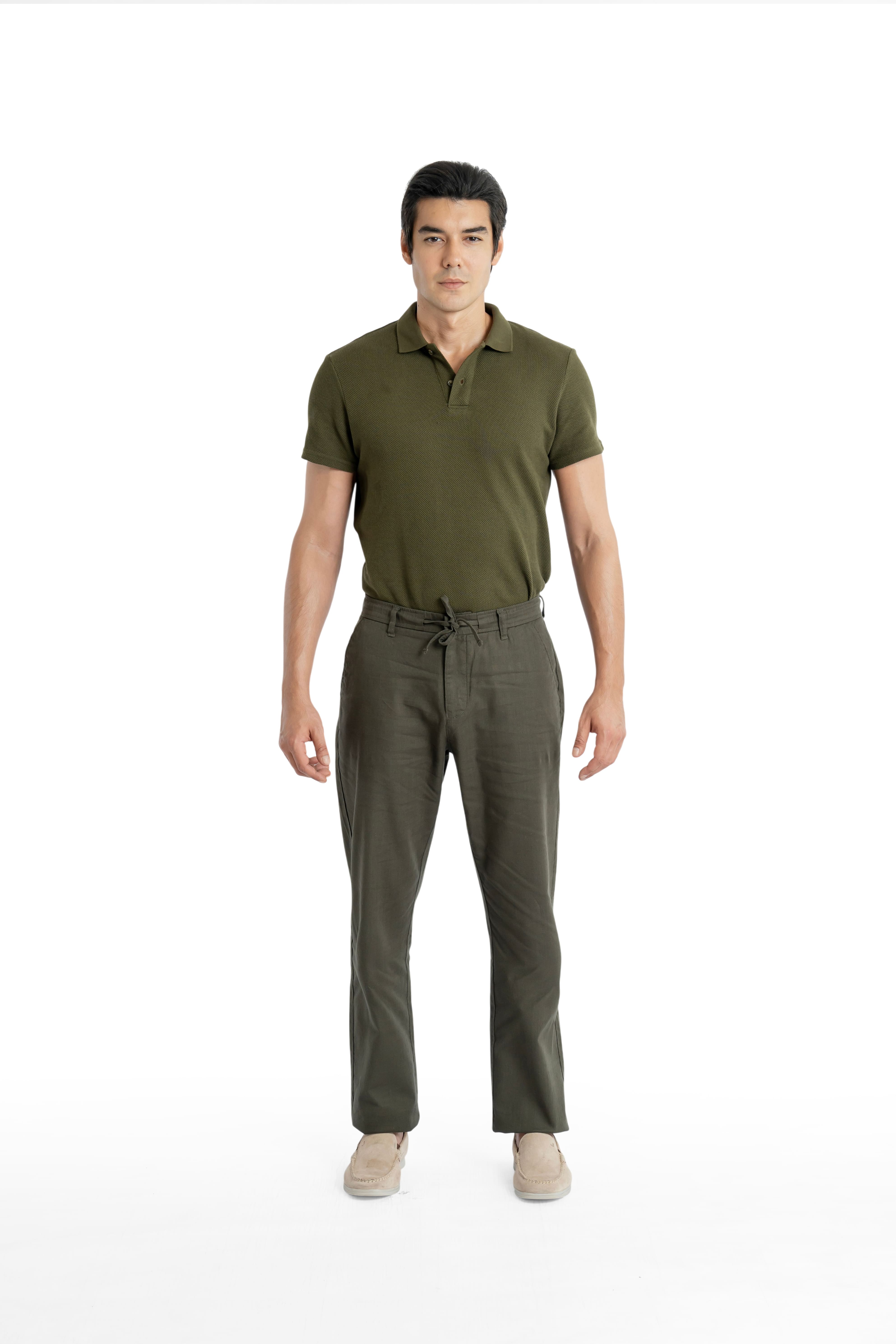 Air Relaxed Fit Olive Green Trouser