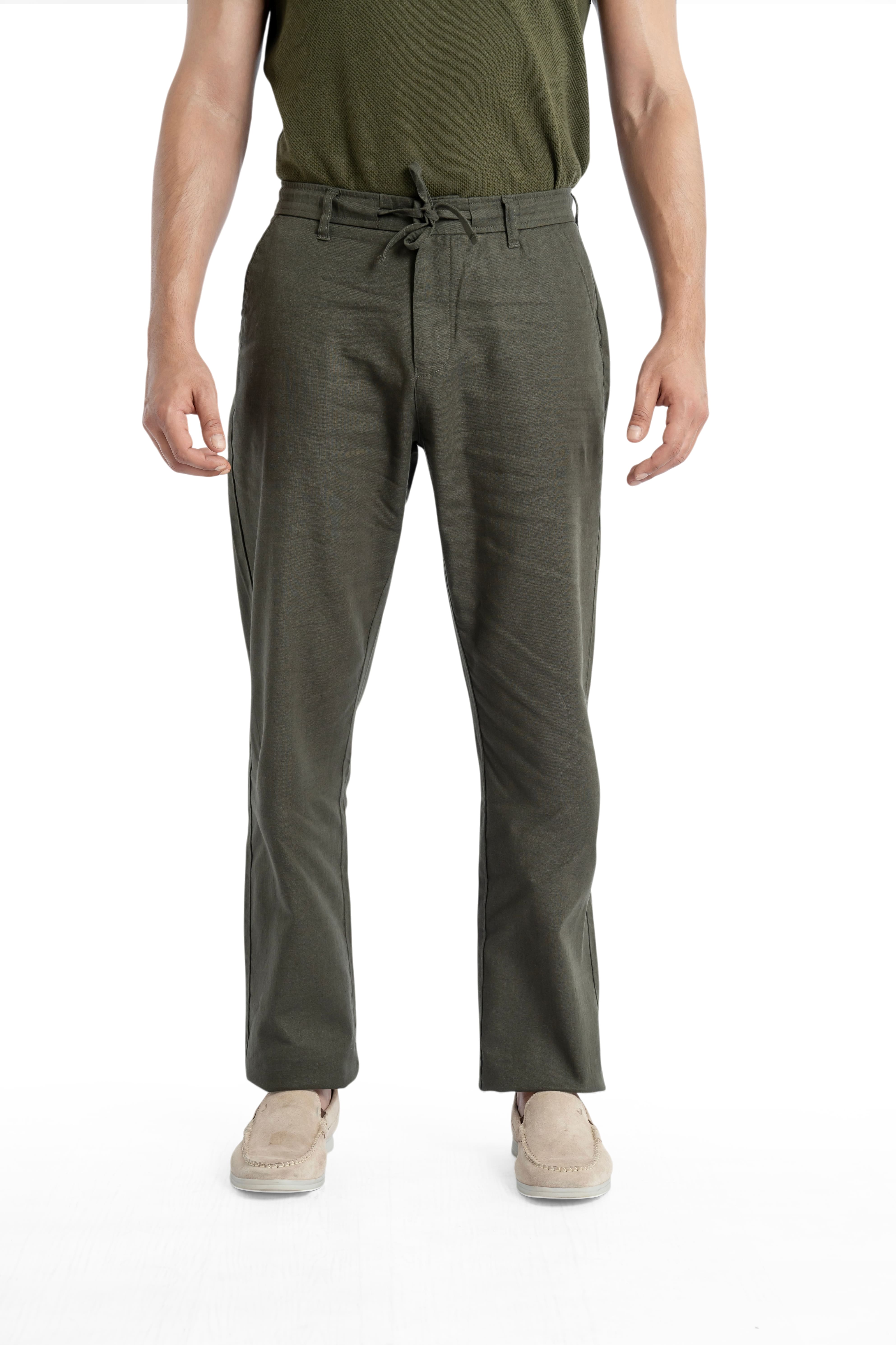 Air Relaxed Fit Olive Green Trouser