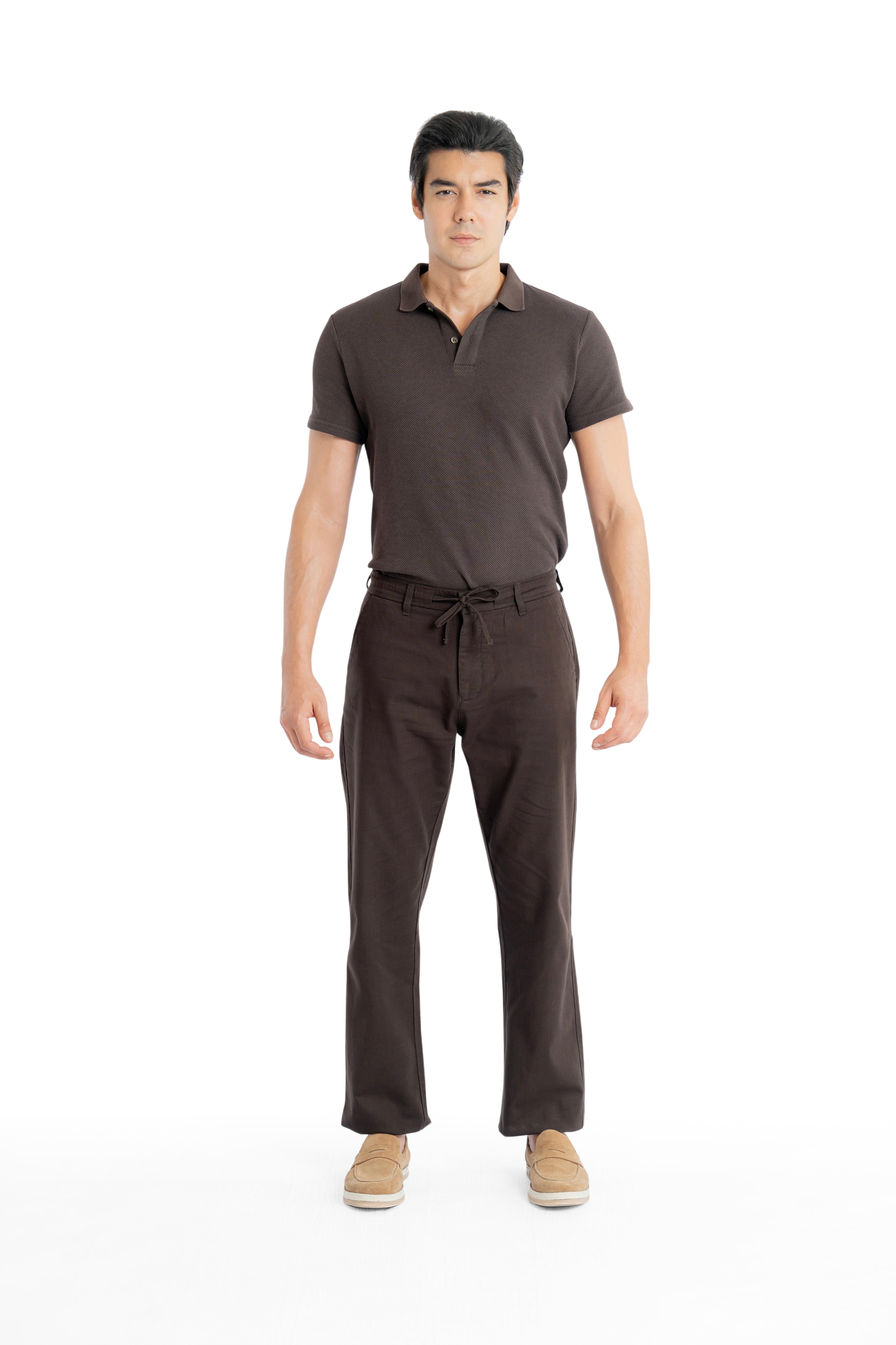 Air Relaxed Fit Espresso Coffee Trouser